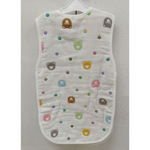 6重ガーゼスリーパー クマ柄 - 画像2