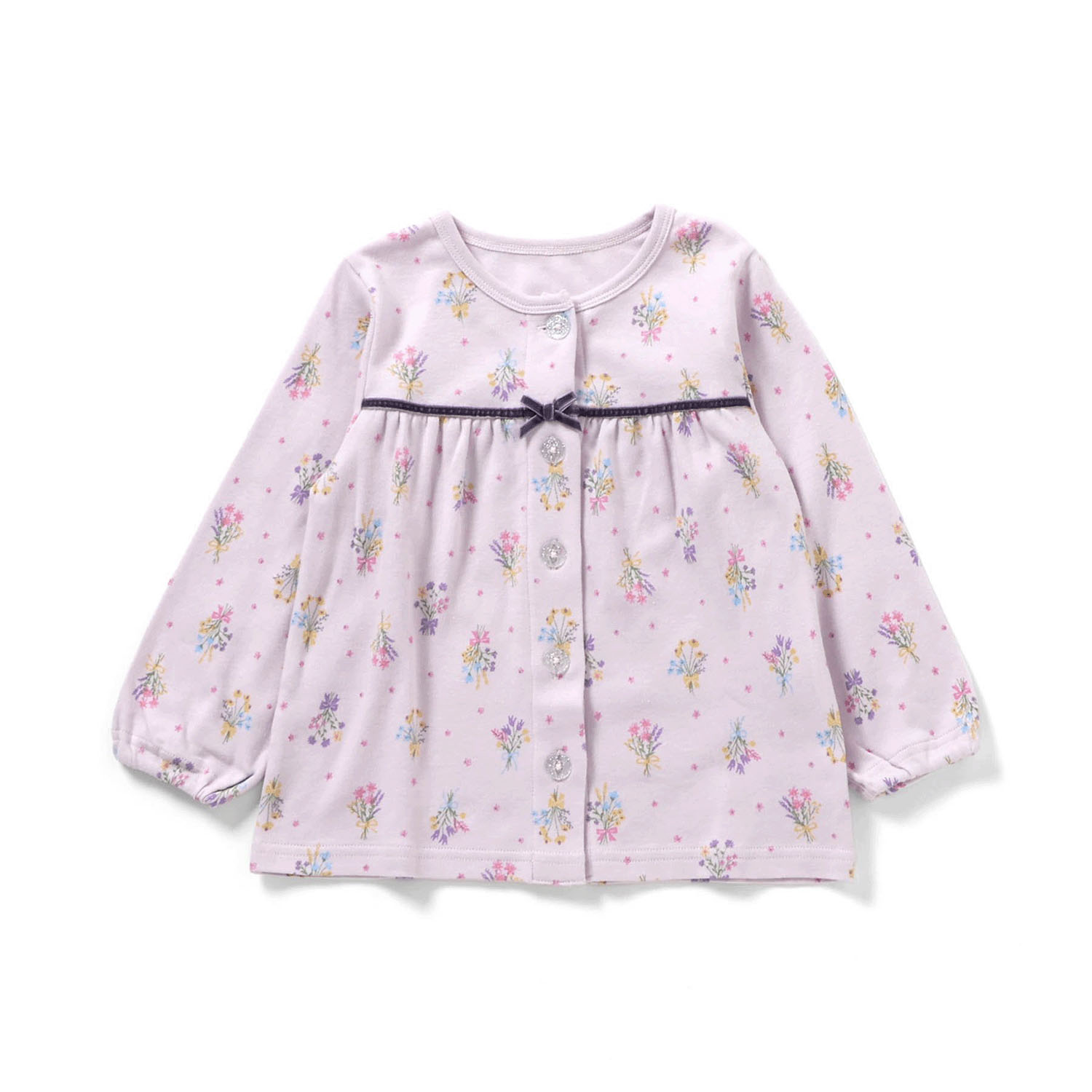 ブーケ柄 前あきパジャマ - 画像4