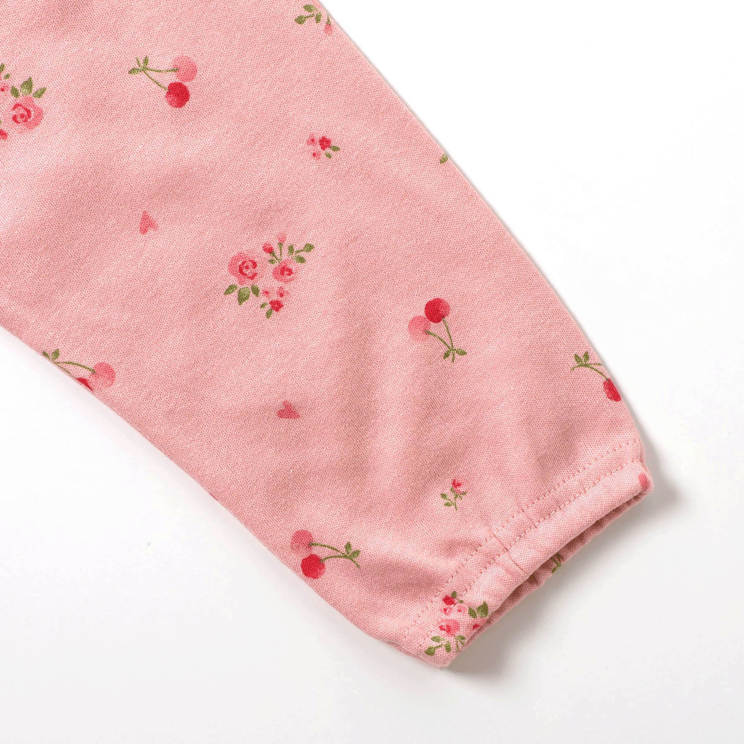 さくらんぼお花柄前あきスムースパジャマ - 画像6