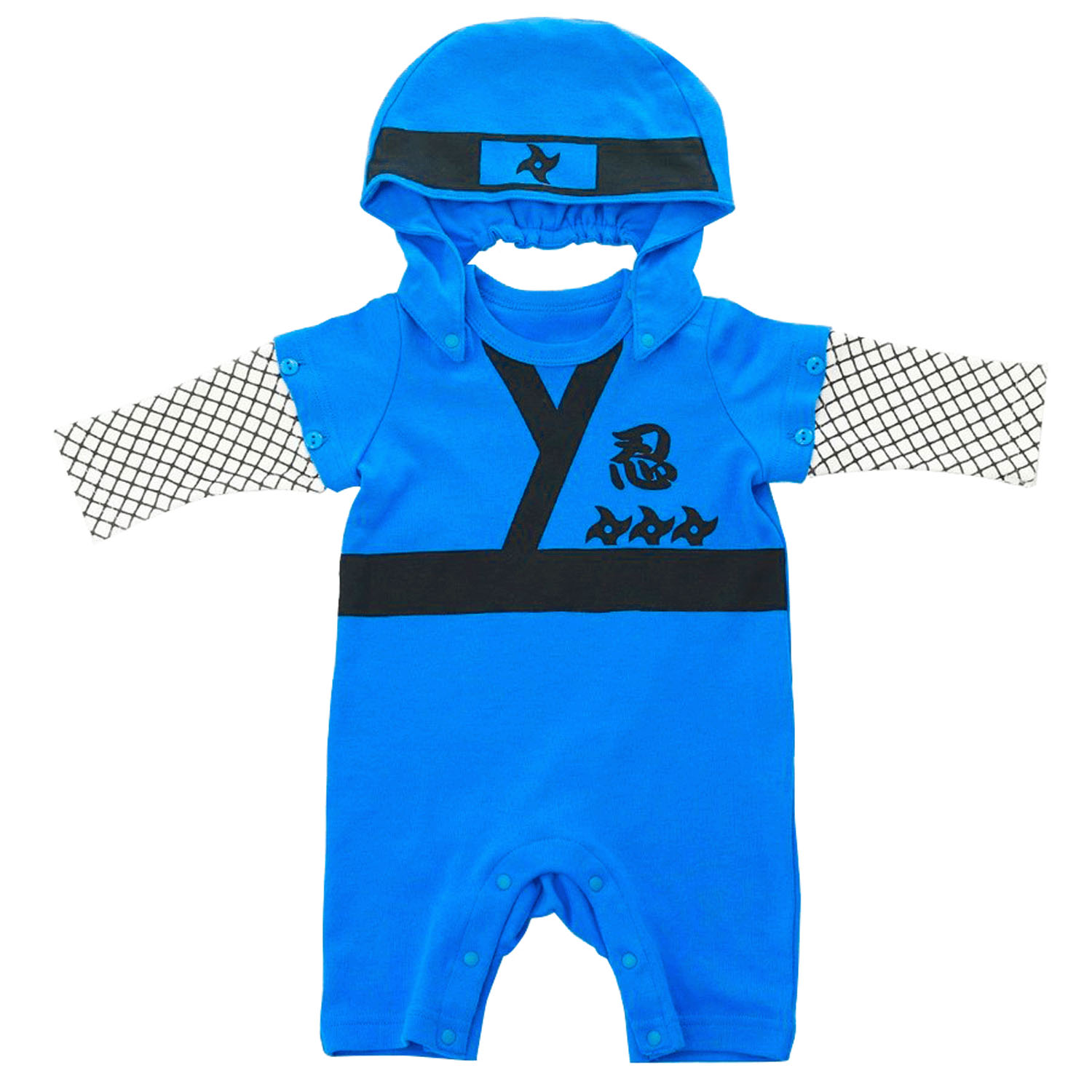 フード付忍者ロンパース - 画像6