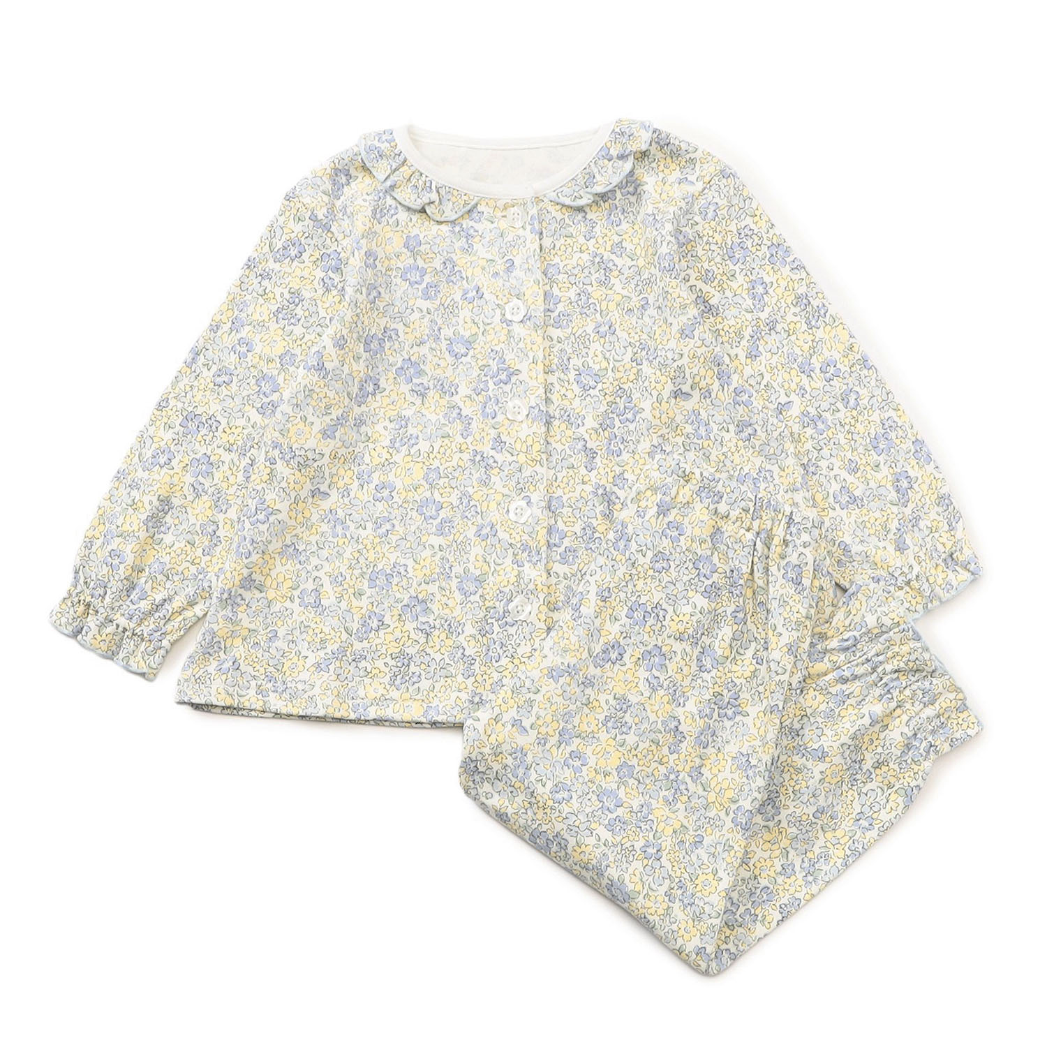 小花柄前開きパジャマ - 画像11