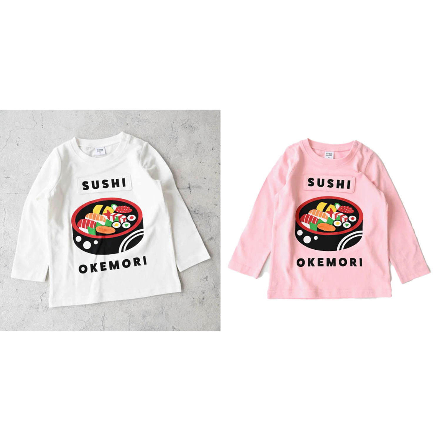 桶のお寿司 ロングTシャツ