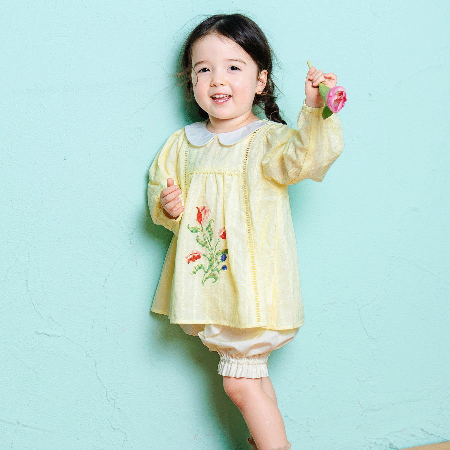 チューリップ刺繍ミルキースーツ - 画像3
