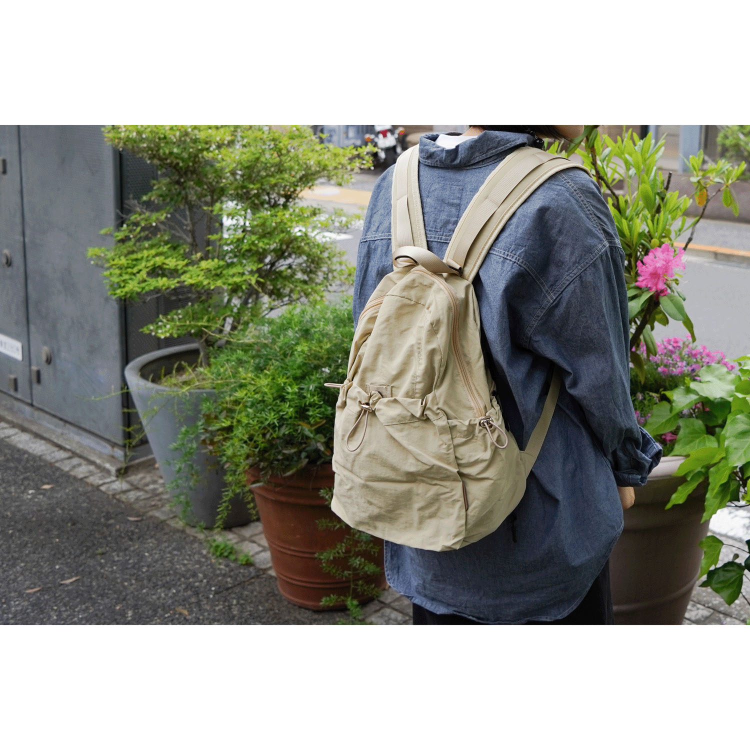 テイクミー Today Purse  デイパック ベージュ - 画像4