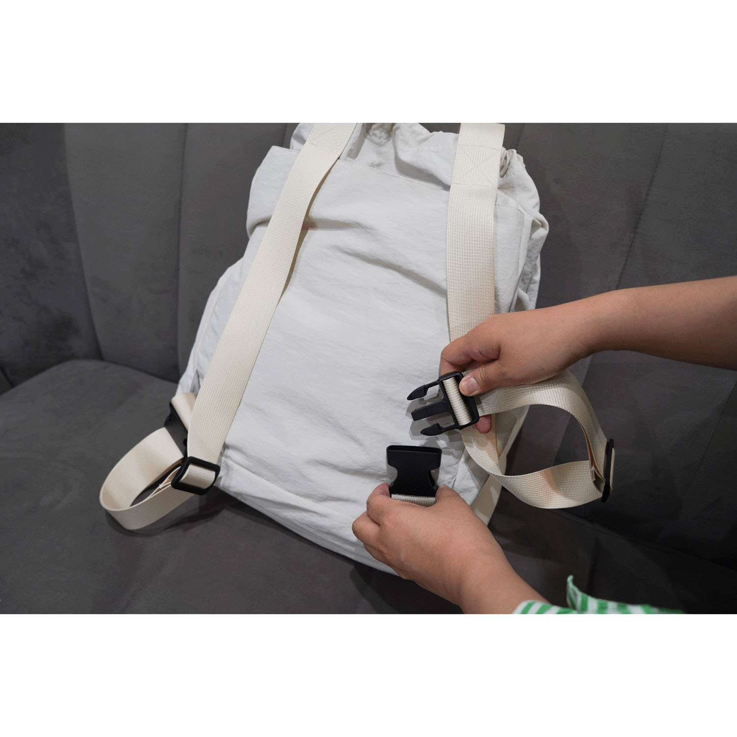 テイクミー Today 2WAY トート ホワイト - 画像2