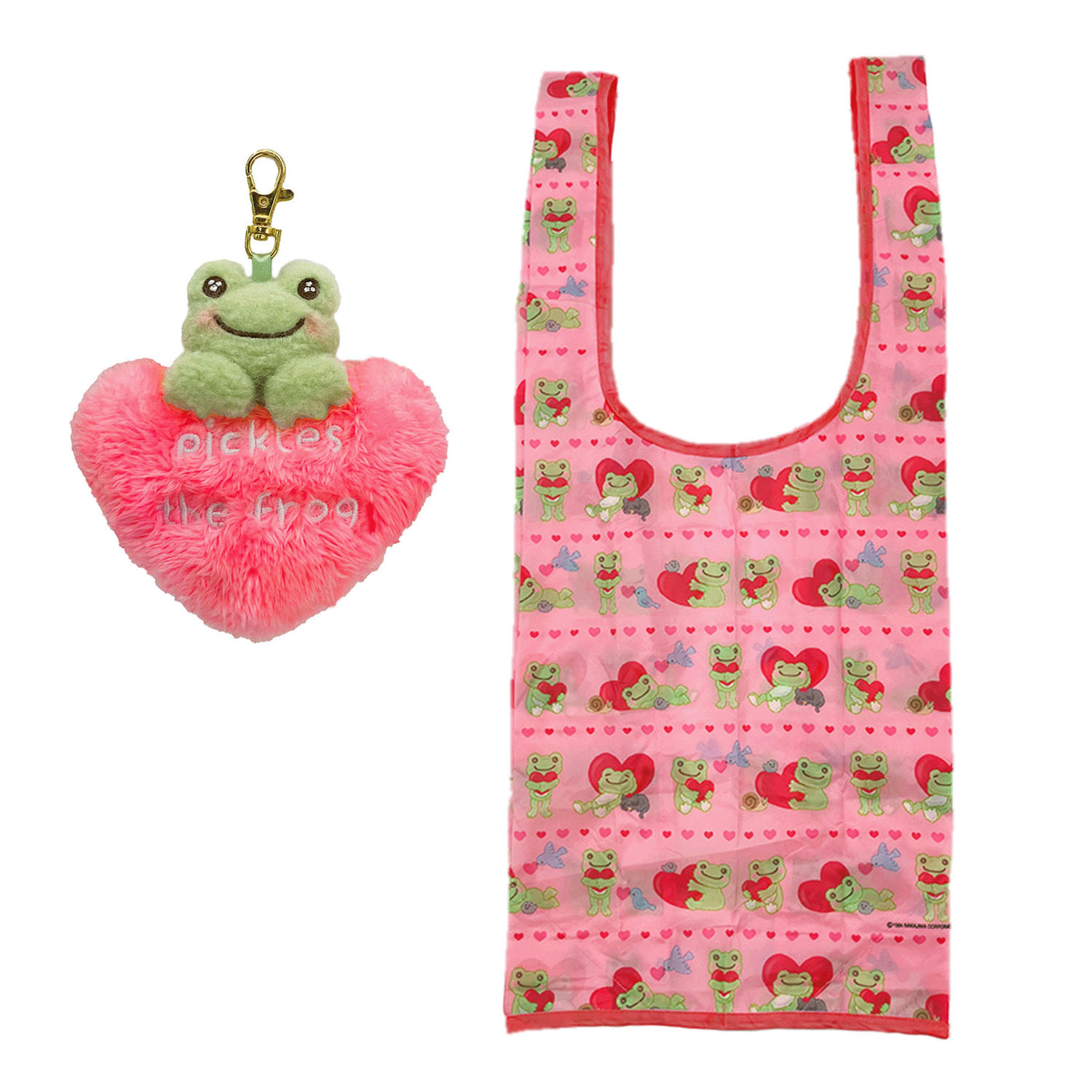 ピクルス スマイルハート ぬいぐるみエコバッグ