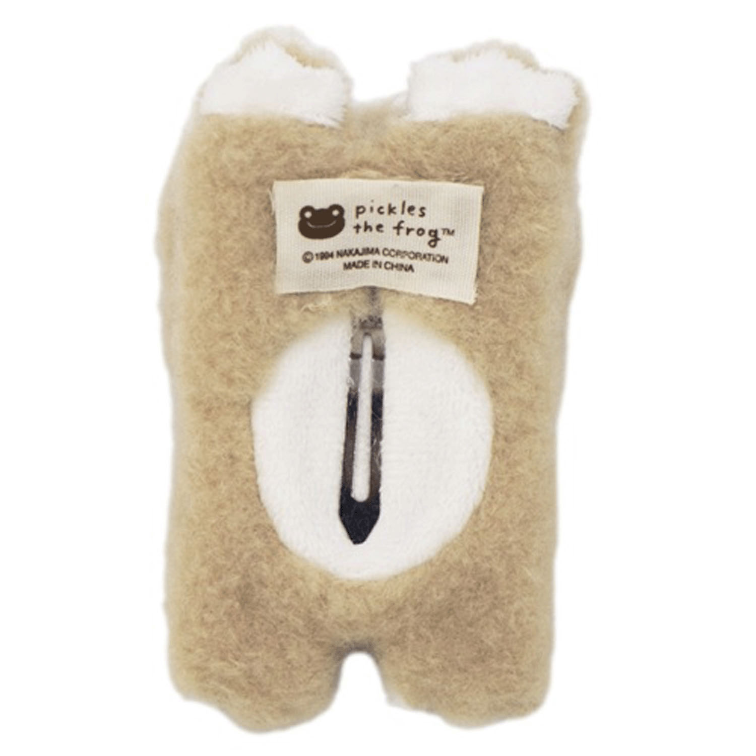 かえるのピクルス ほわっと前髪クリップ ベージュ - 画像2