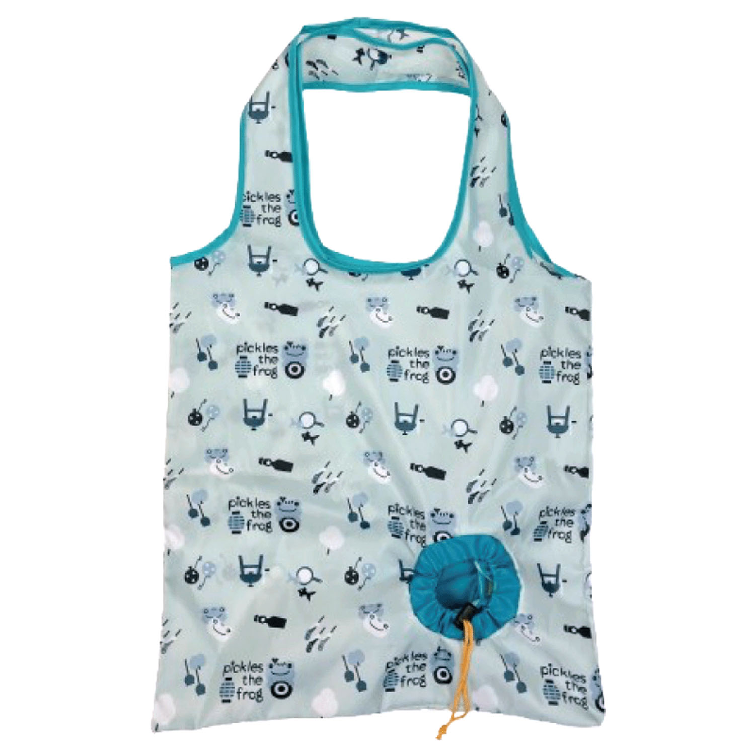 かえるのピクルス にっこり縁日 ヨーヨーエコバッグ GR - 画像2