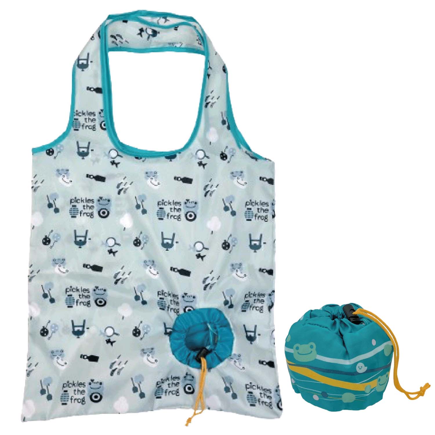 かえるのピクルス にっこり縁日 ヨーヨーエコバッグ GR