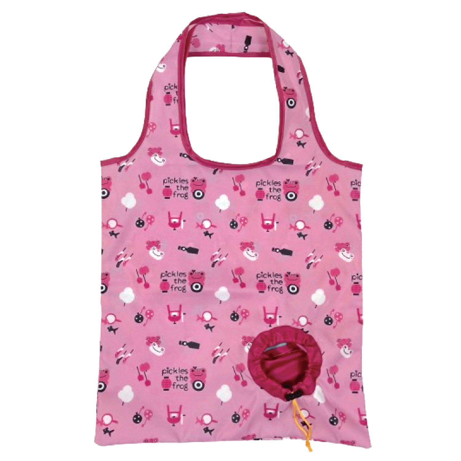 かえるのピクルス にっこり縁日 ヨーヨーエコバッグ PK - 画像2