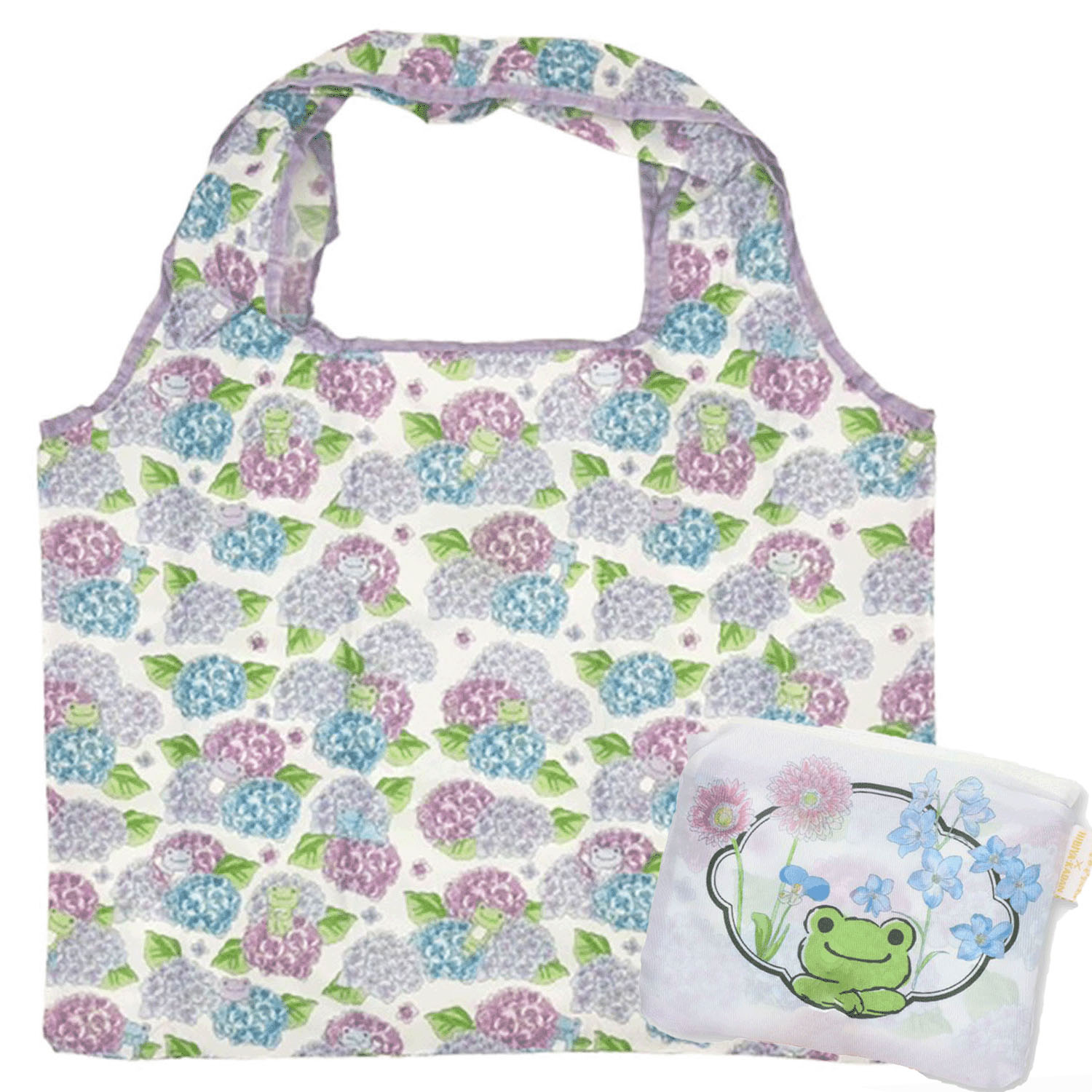 かえるのピクルス×日比谷花壇 フラワー エコバッグ