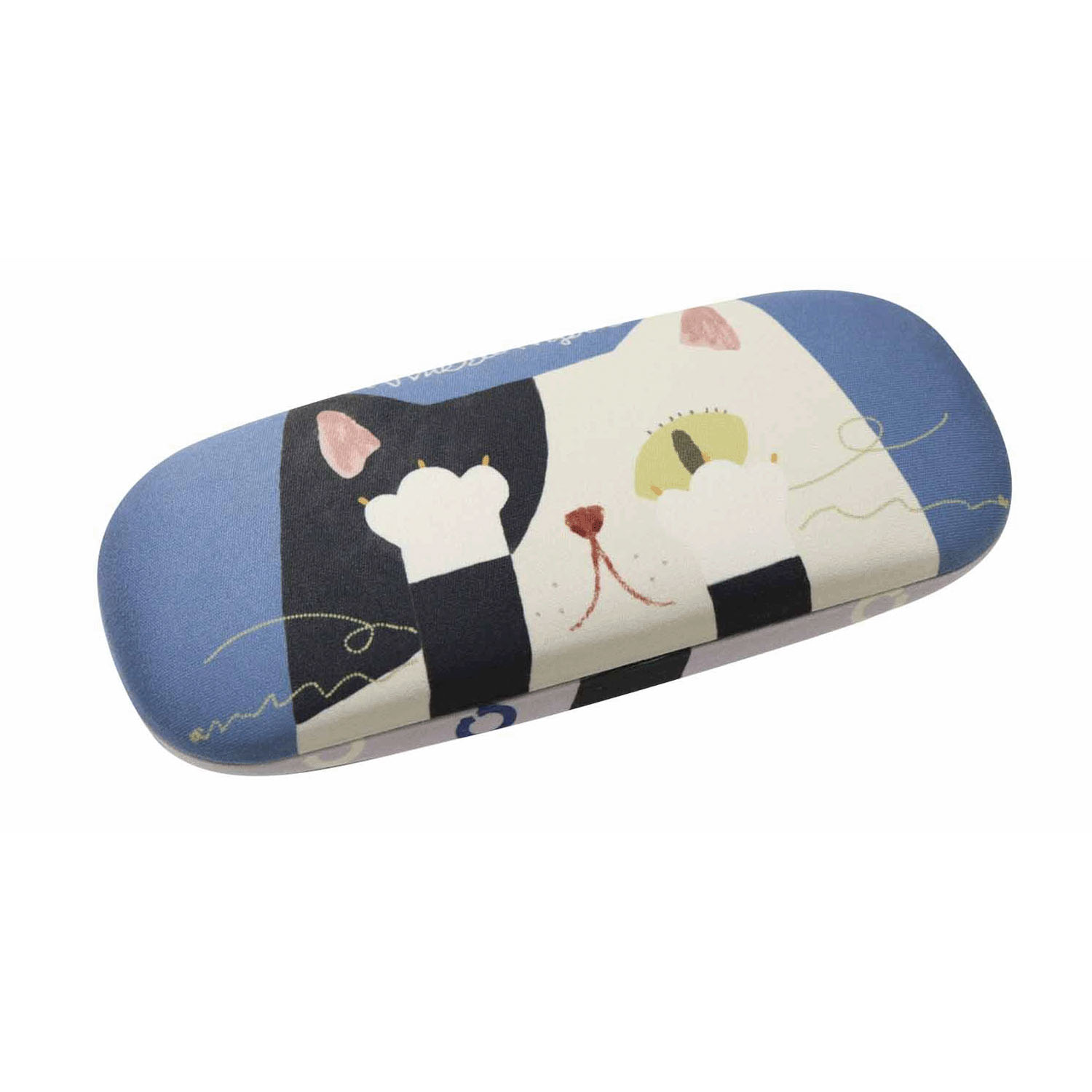 メガネケース 見えるにゃん ブルー