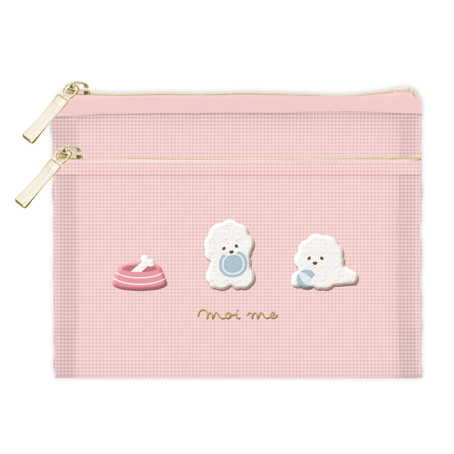 モイミー フラットポーチ いぬ