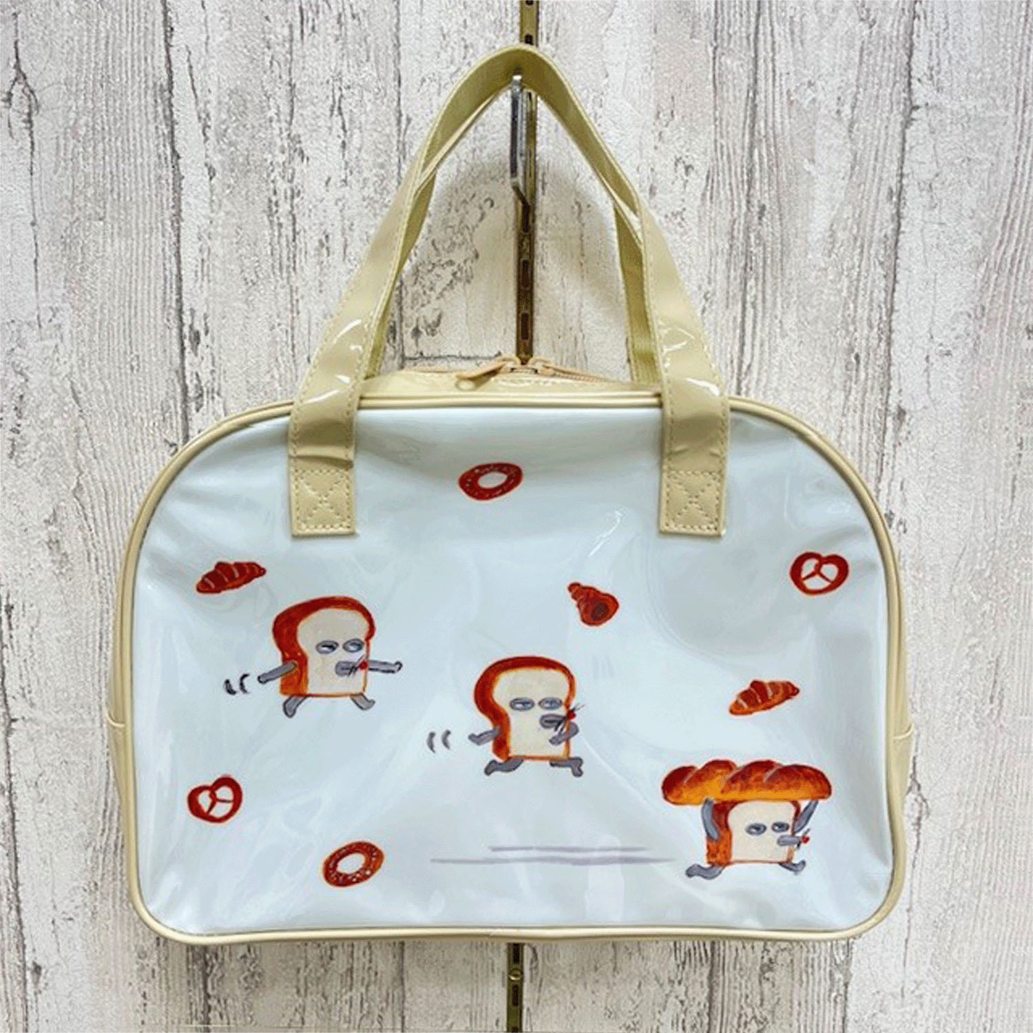 パンどろぼう ボストンバッグ ベージュ - 画像2