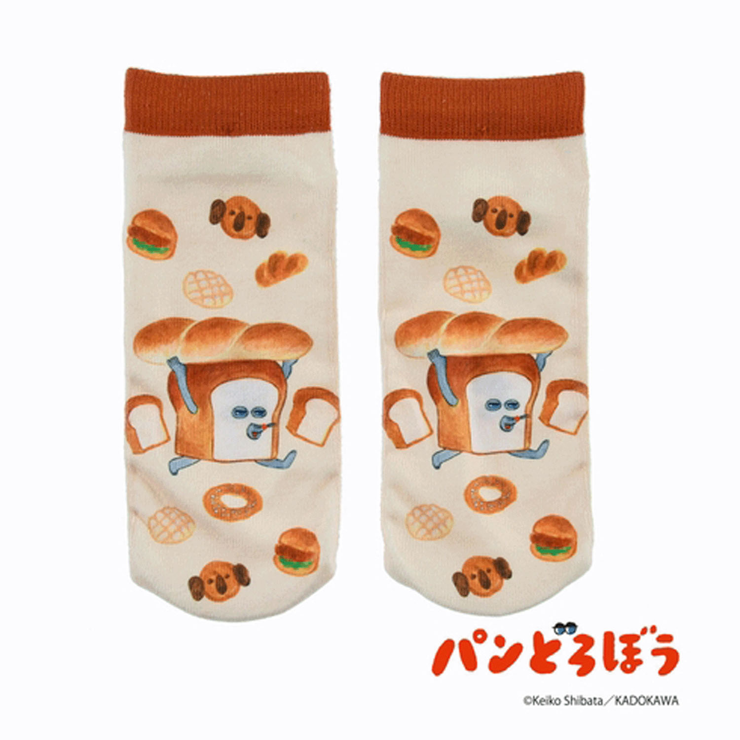 パンどろぼう 靴下 スニーカー丈 ベージュ