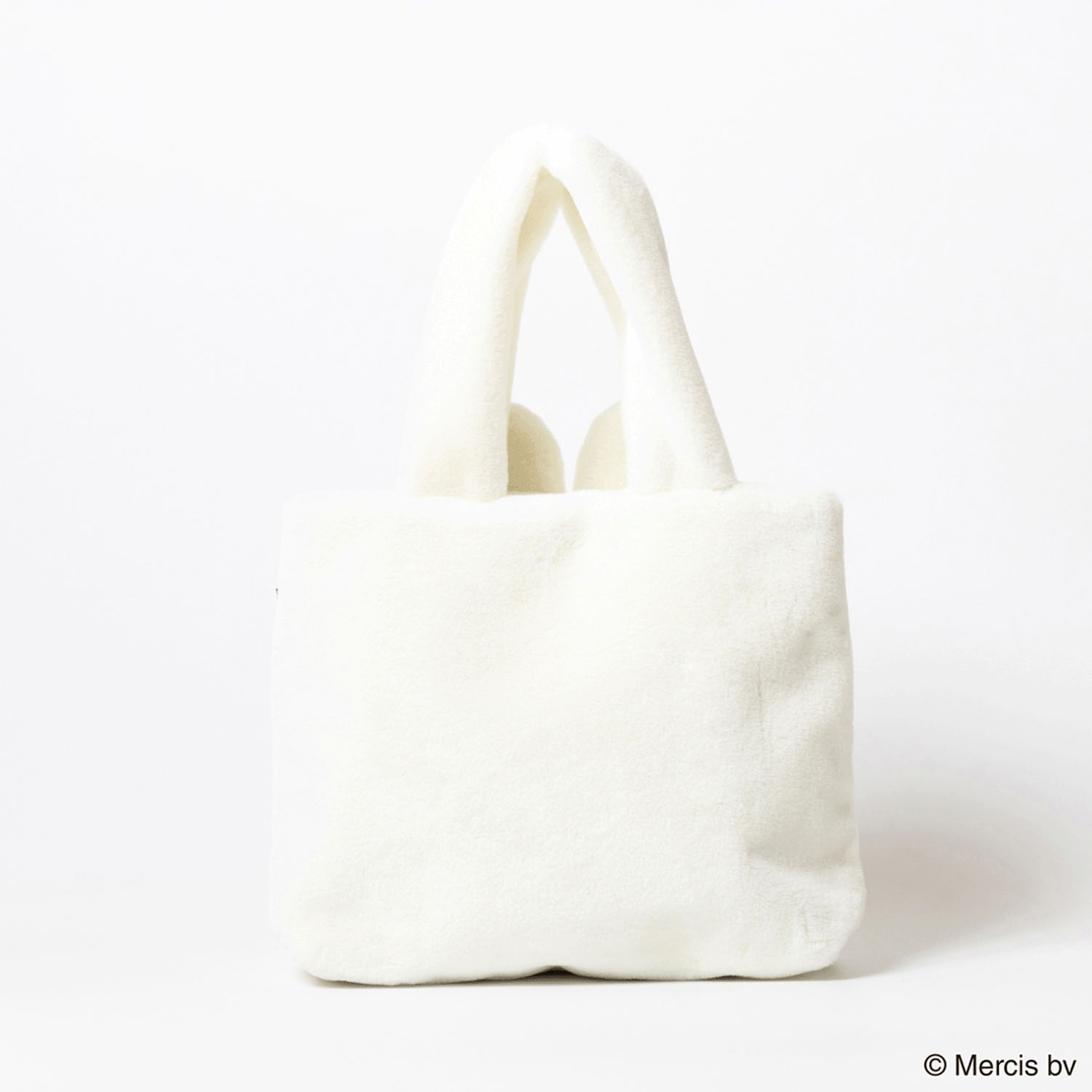 ミッフィー FACE FUR トートバッグ ホワイト - 画像2
