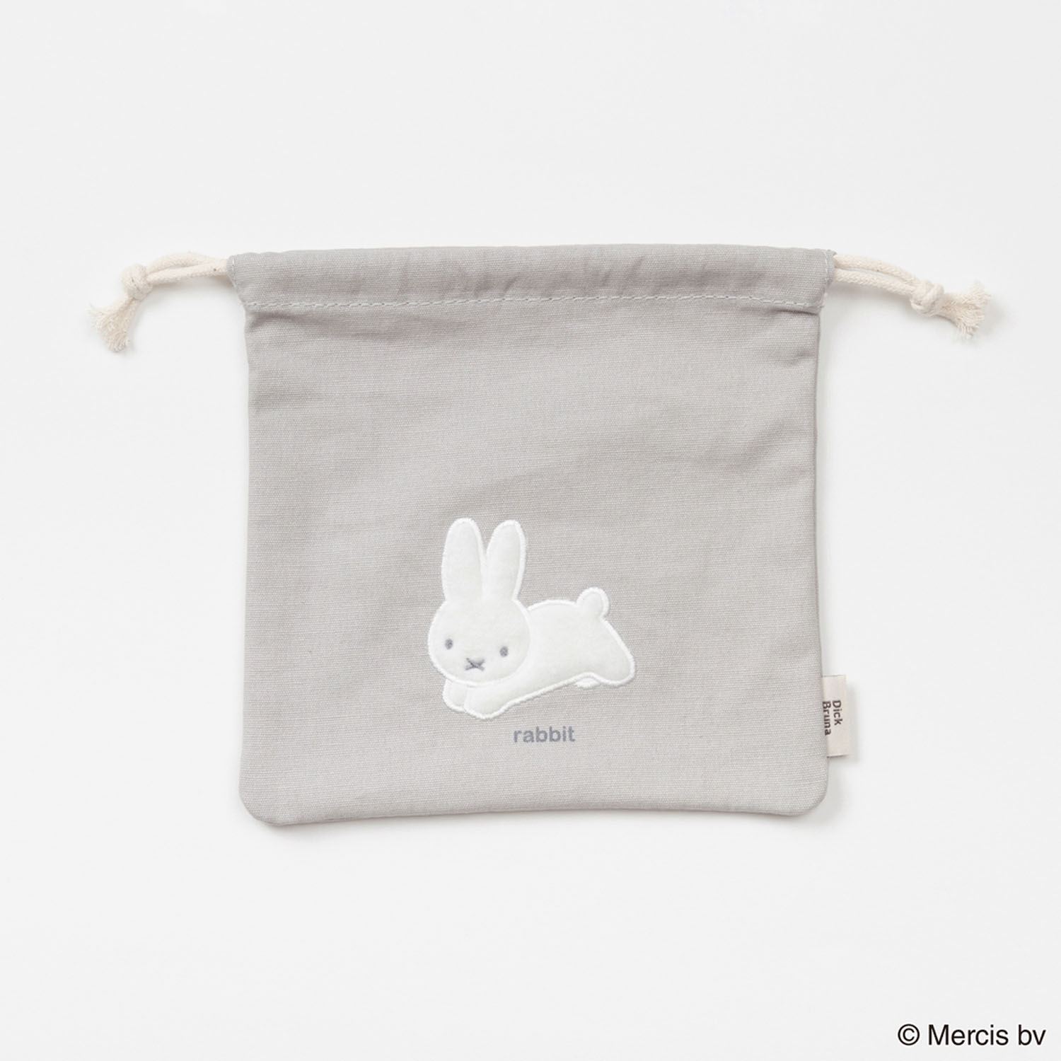 BRUNA FLUFFY APPLIQUE巾着 ウサギ