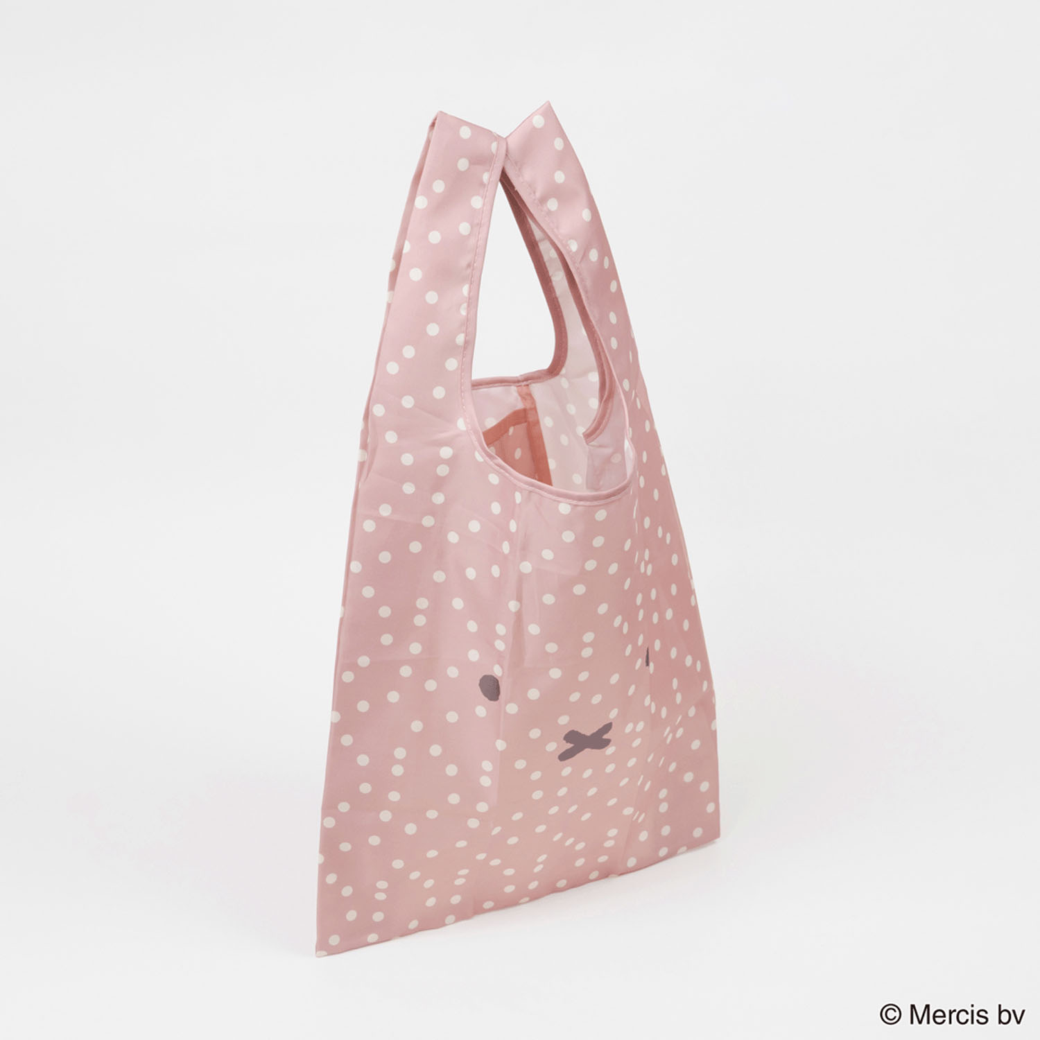 ミッフィー ショッピングバッグS フェイスドット ピンク - 画像3