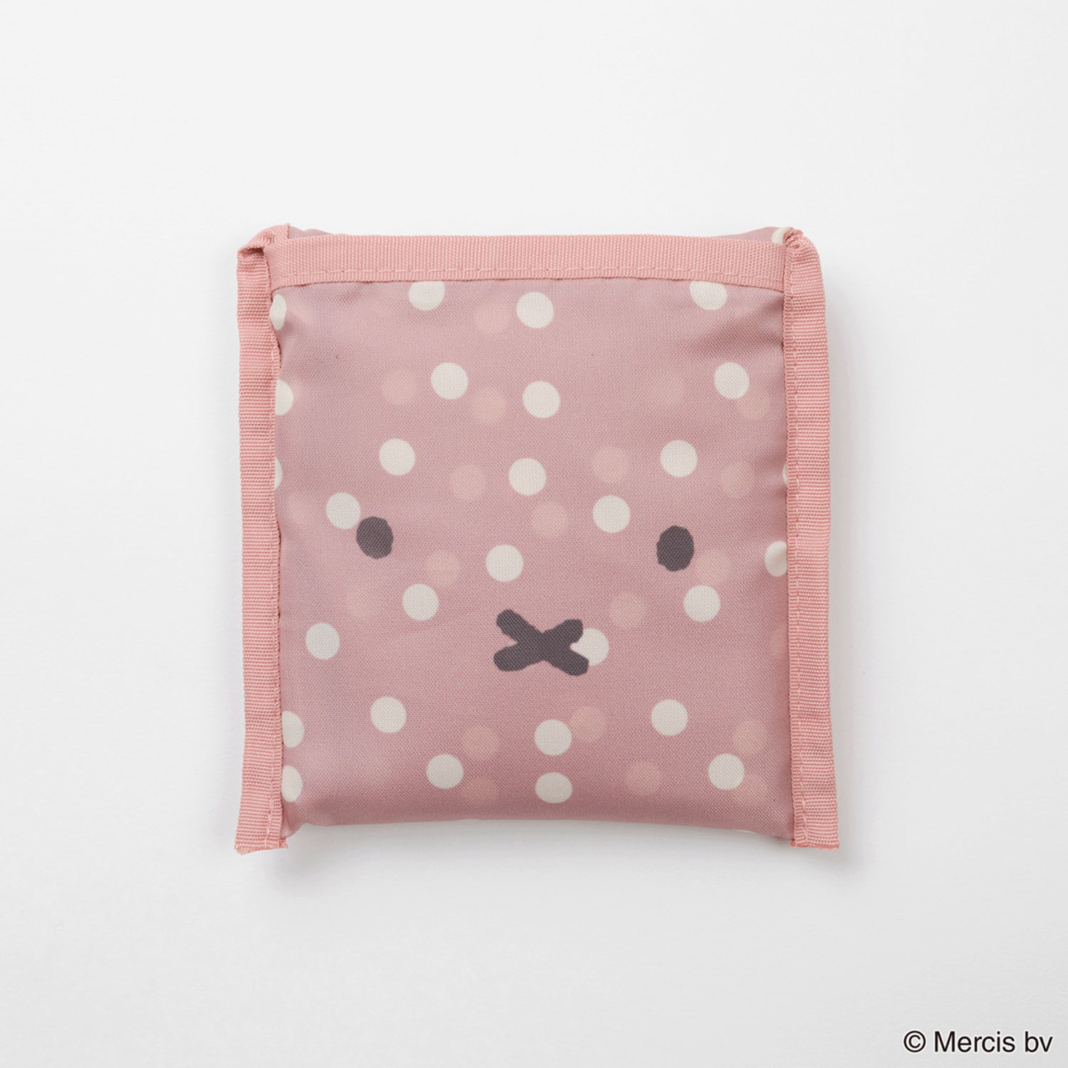 ミッフィー ショッピングバッグS フェイスドット ピンク - 画像4