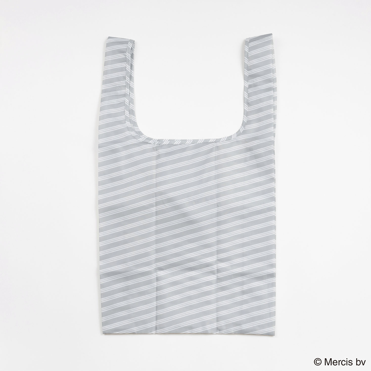 ミッフィー ショッピングバッグS フェイスストライプ グレー - 画像2