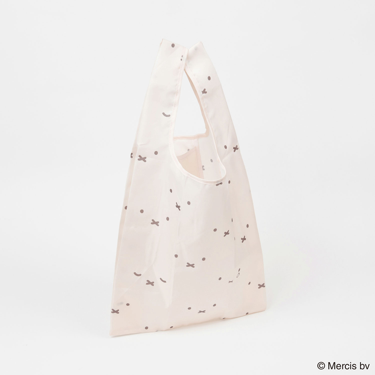 ミッフィー ショッピングバッグS フェイスパターン アイボリー - 画像3