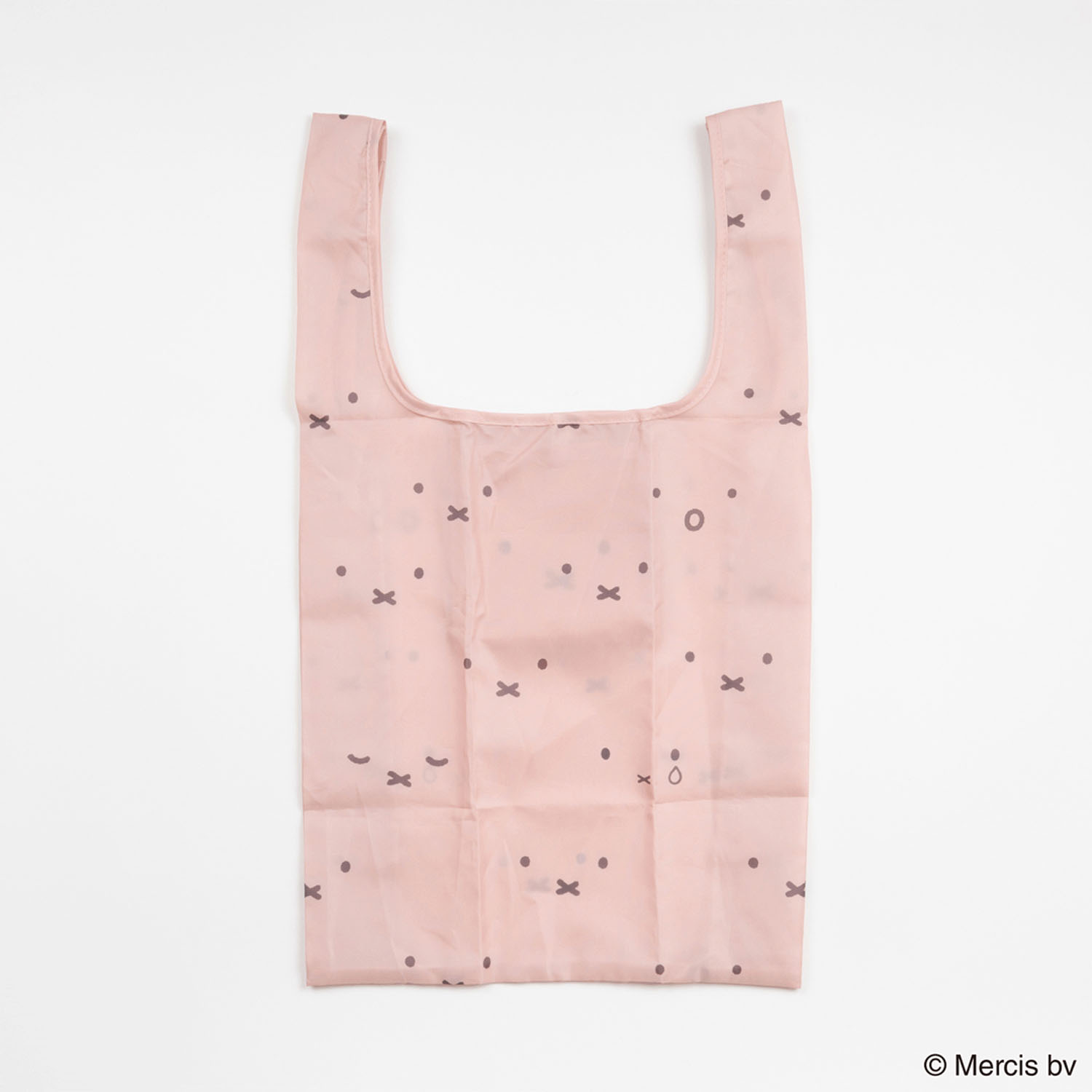 ミッフィー ショッピングバッグS フェイスパターン ピンク