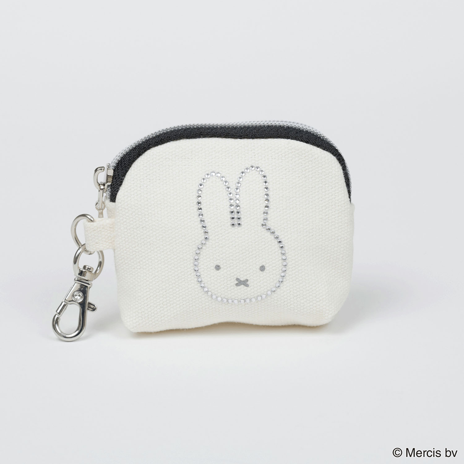 miffy BRUNA RHINE STONE シェル型ミニポーチ ミッフィー