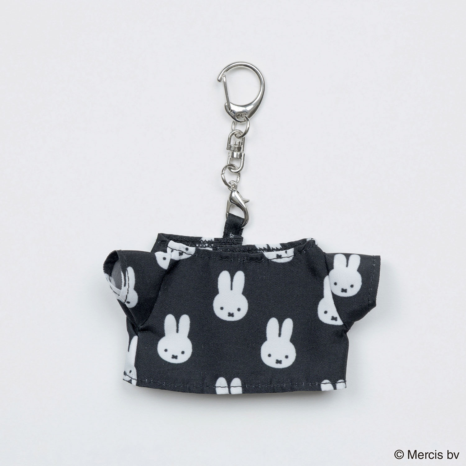 MIFFY 千鳥＆モノトーン ミニTシャツ型チャーム ブラック