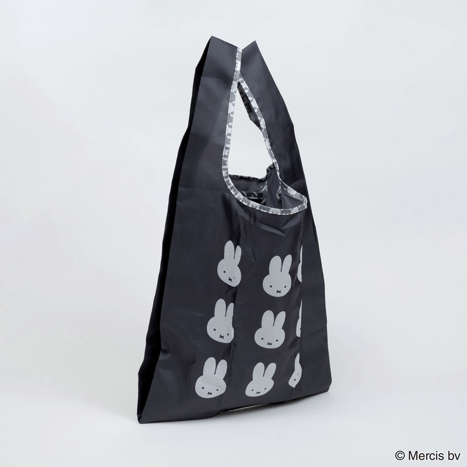 MIFFY 千鳥＆モノトーン ショッピングバッグS   ブラック - 画像3