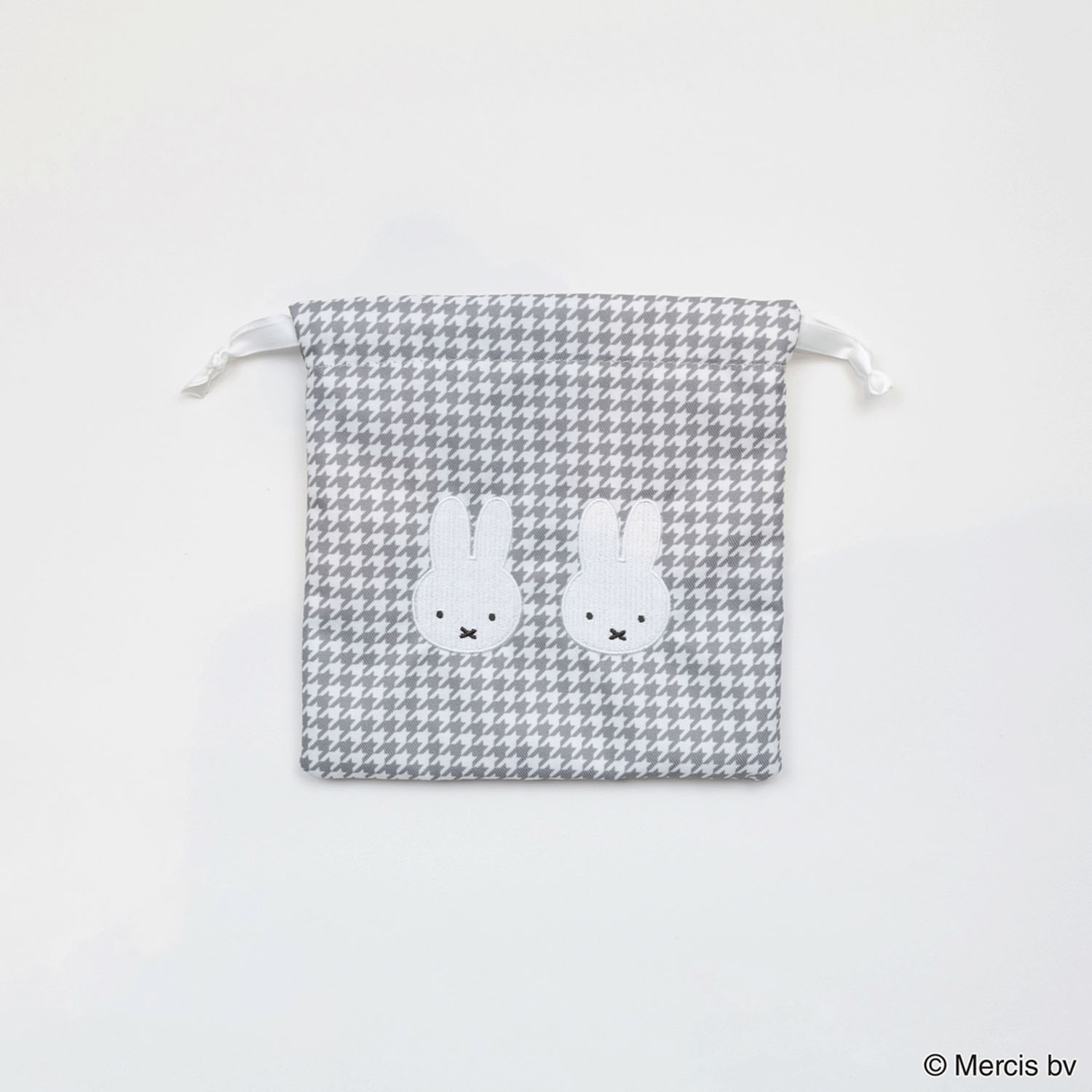 MIFFY 千鳥＆モノトーン 巾着  千鳥格子