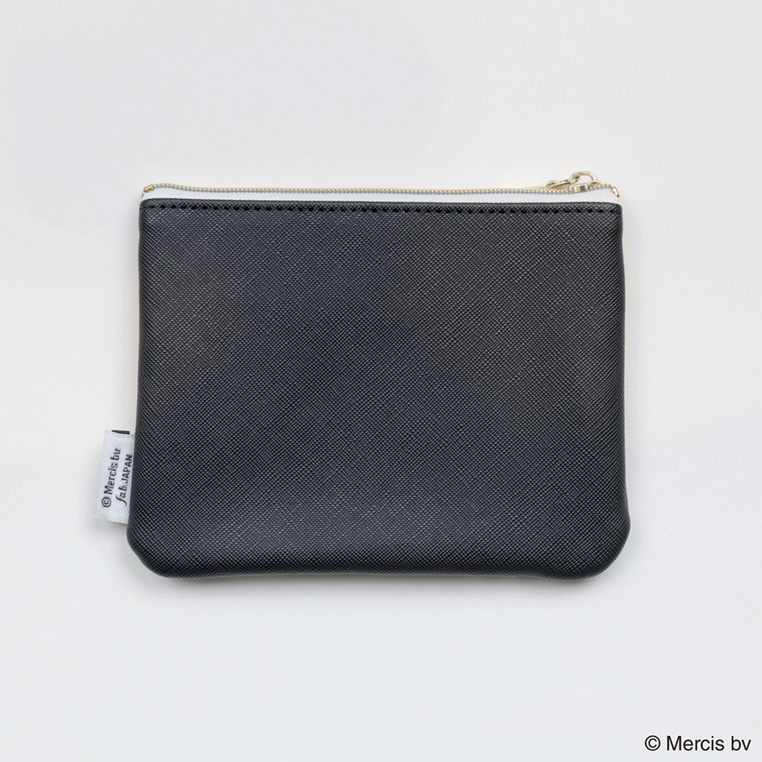 miffy LARGE MOTIF ミニフラットポーチ ブラック - 画像2