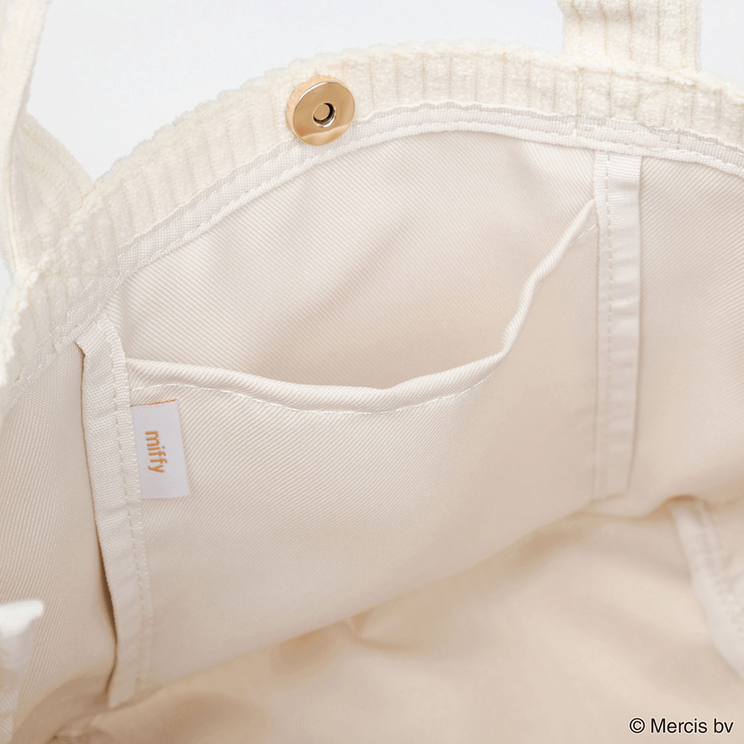 miffy コーデュロイ トートバッグ アイボリー - 画像5