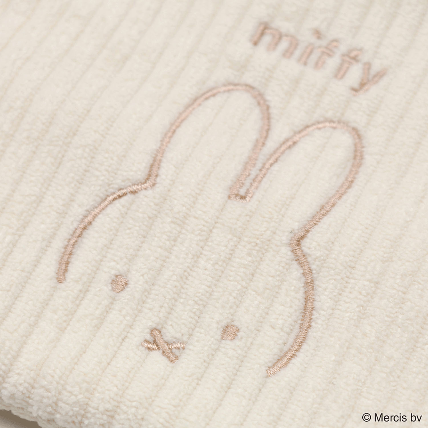 miffy コーデュロイ ティッシュポーチ  アイボリー - 画像3
