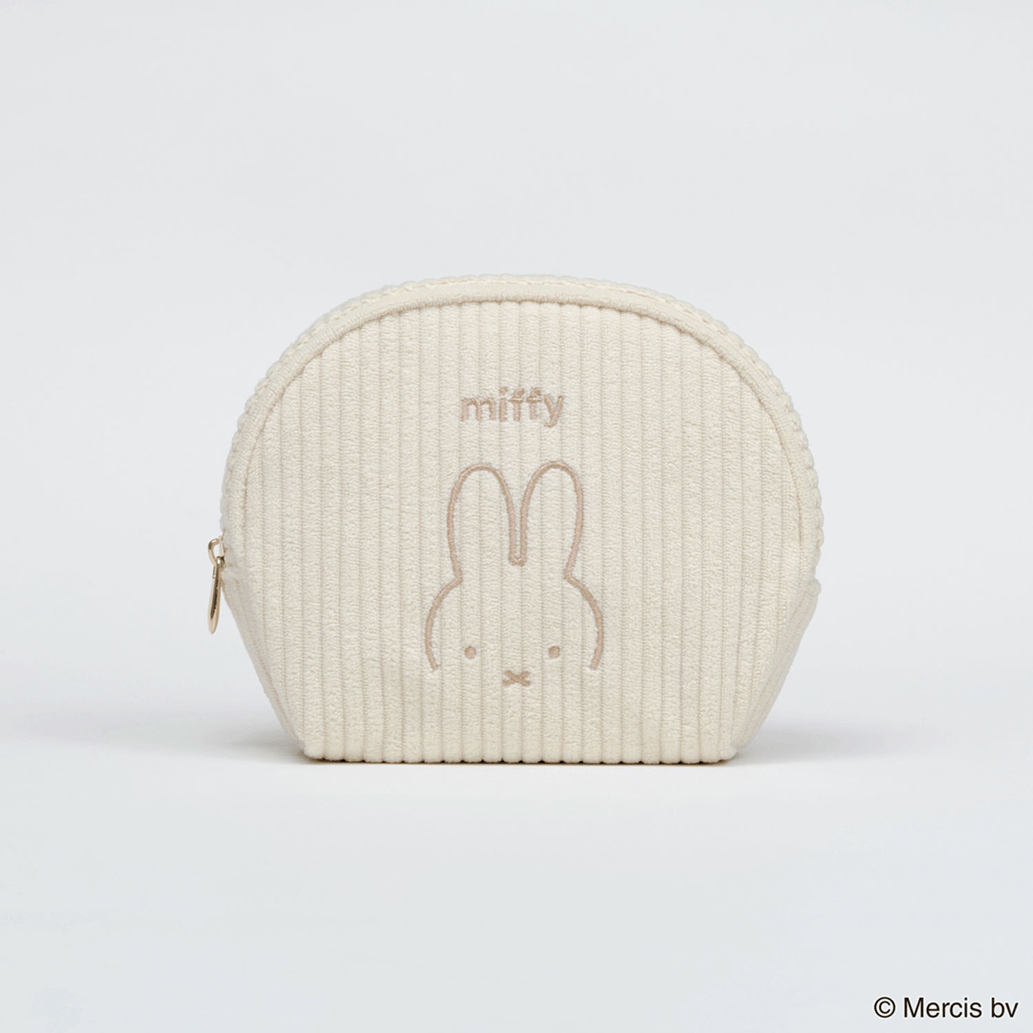 miffy コーデュロイ シェルポーチ  アイボリー