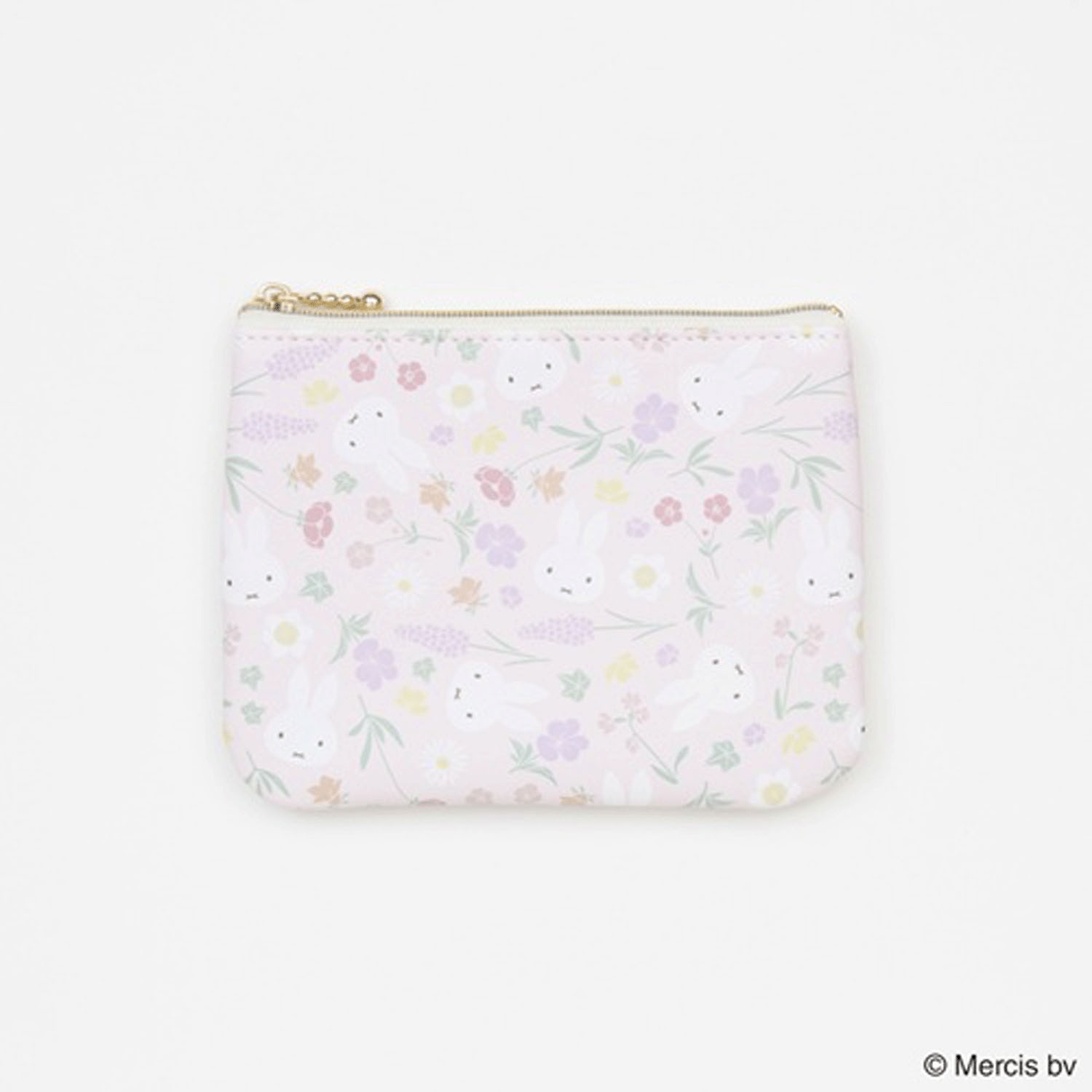 ミッフィー フローラルパターン ティッシュポーチ ピンク