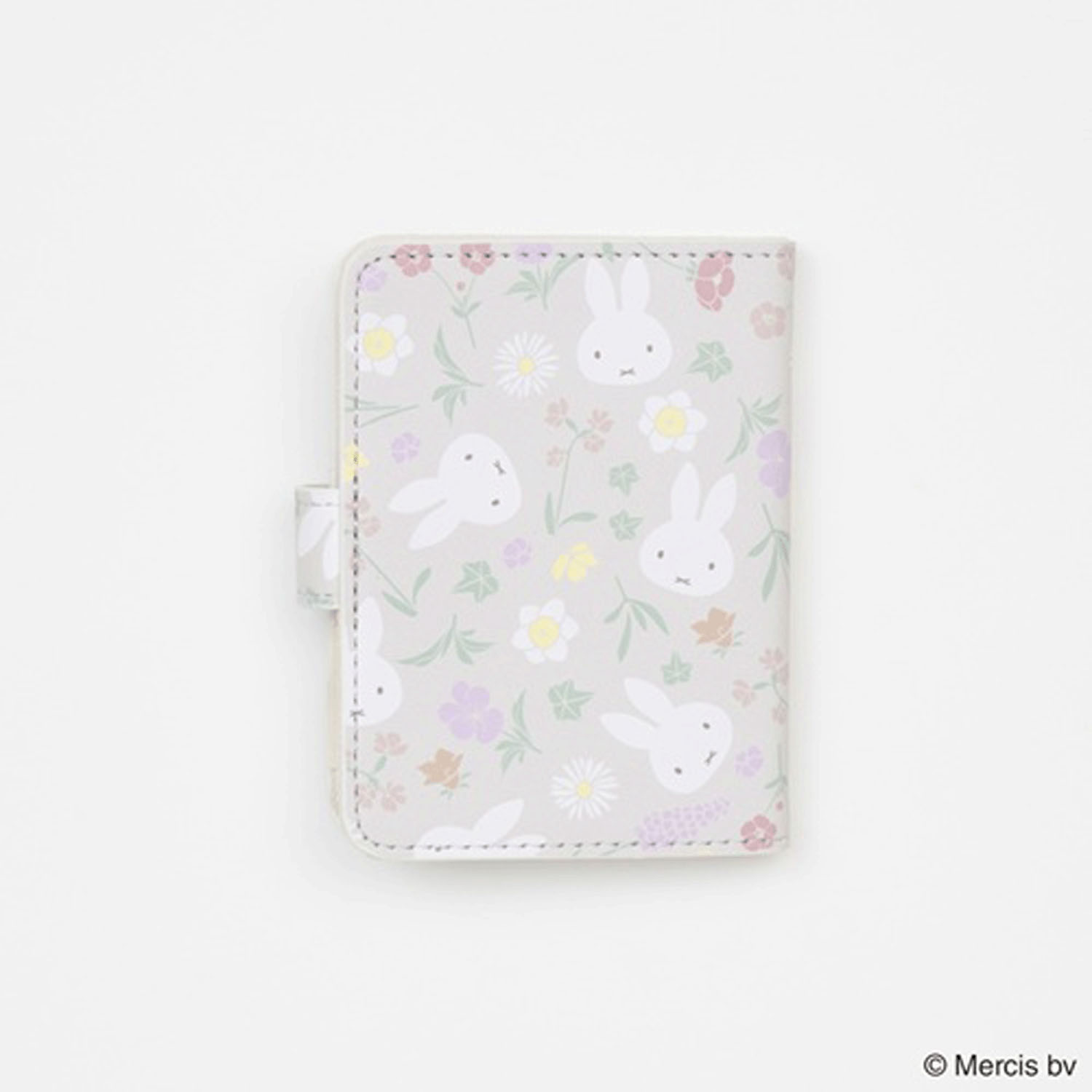 ミッフィー フローラルパターン カードケース ベージュ - 画像2