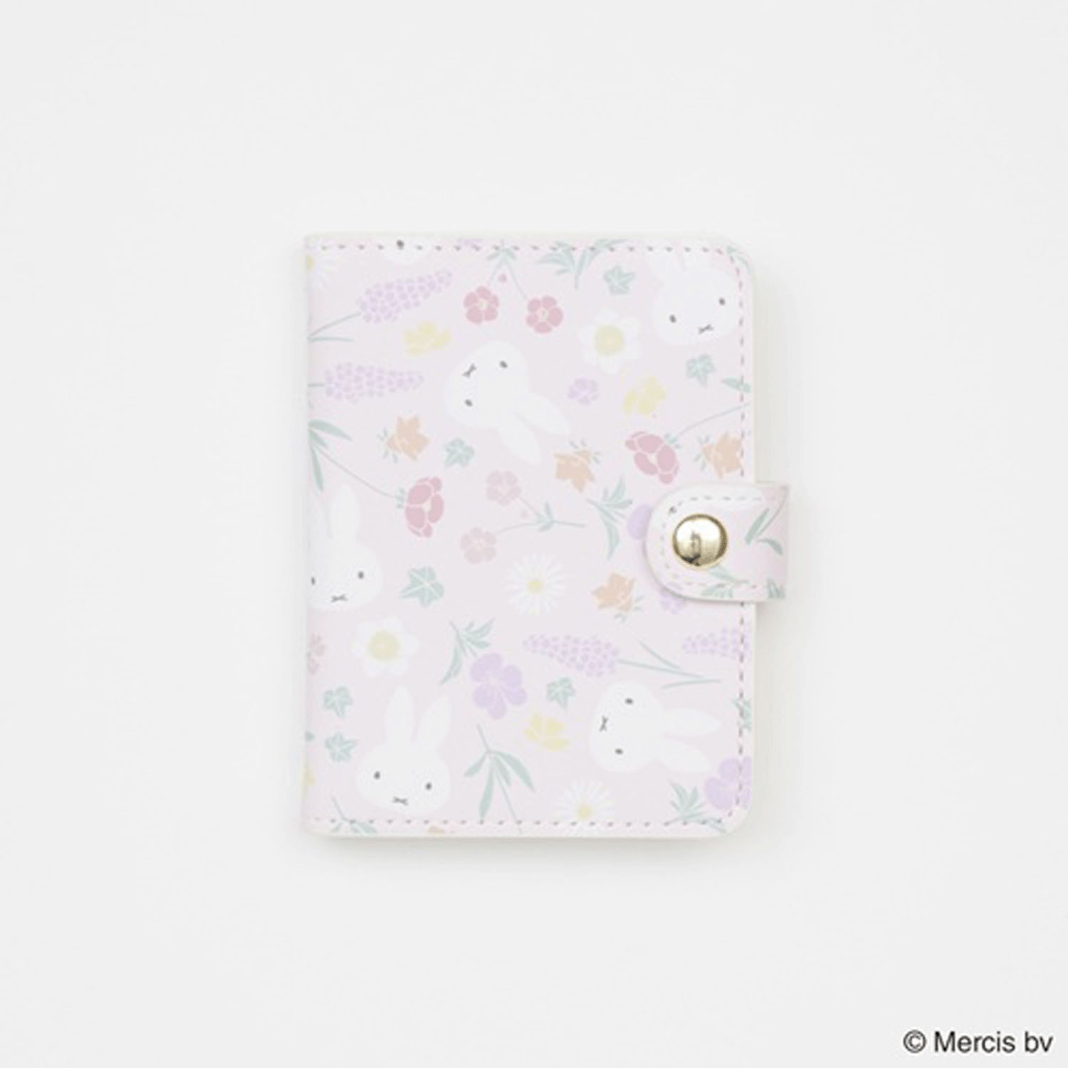 ミッフィー フローラルパターン カードケース ピンク