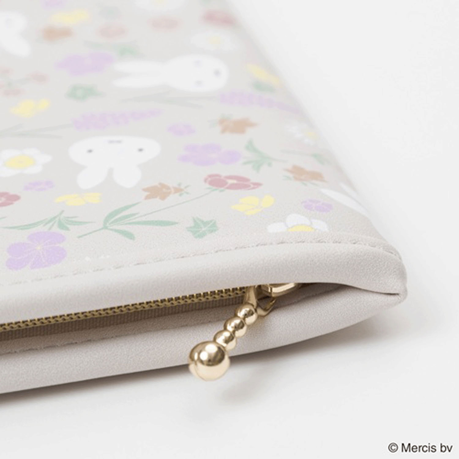 ミッフィー フローラルパターン マルチケース ベージュ - 画像2