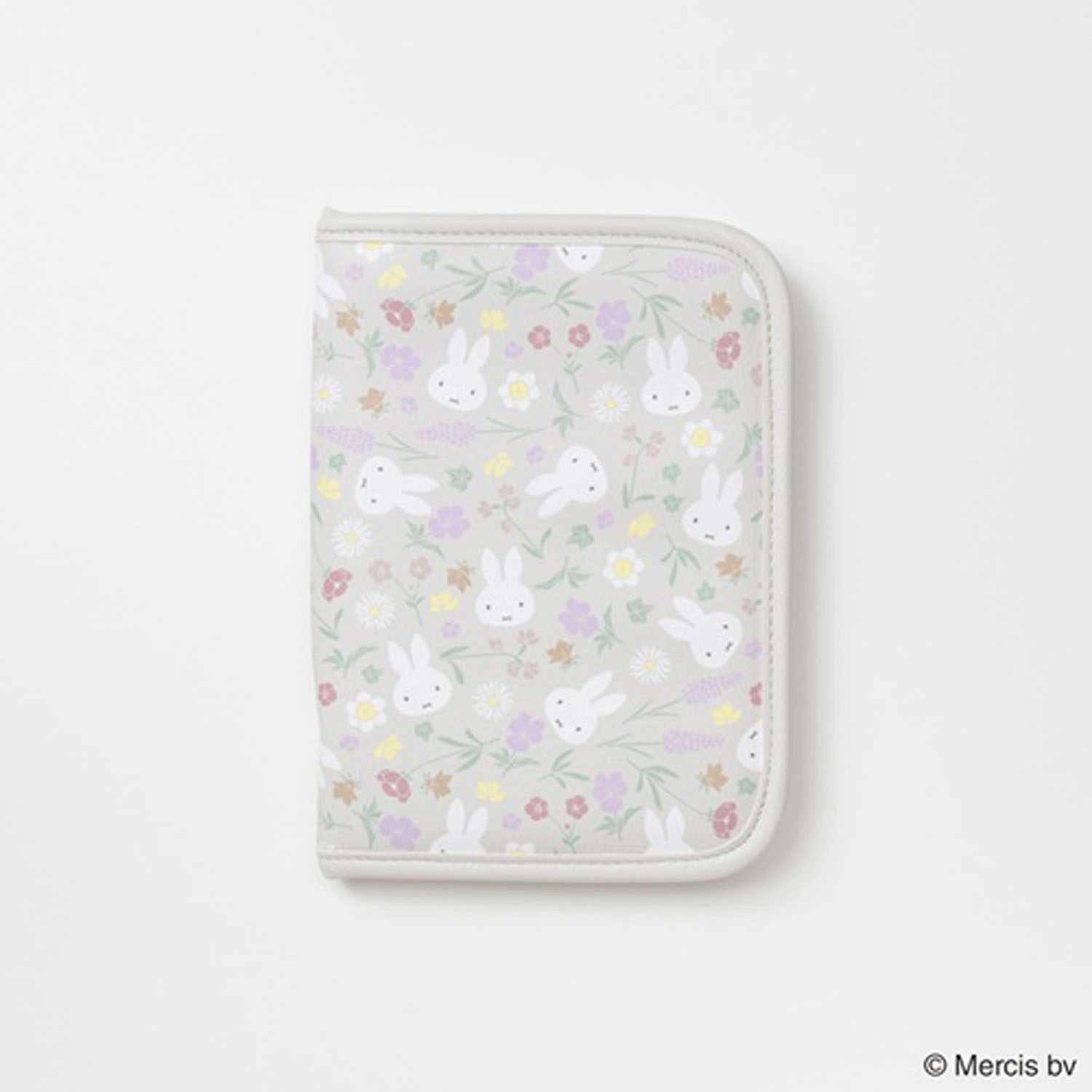 ミッフィー フローラルパターン マルチケース ベージュ