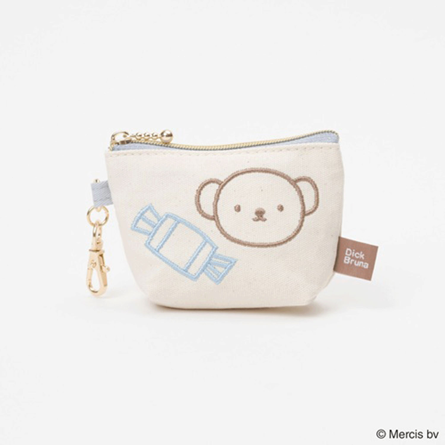 ブルーナ カラフルライン マイクロ台形ポーチ ボリス