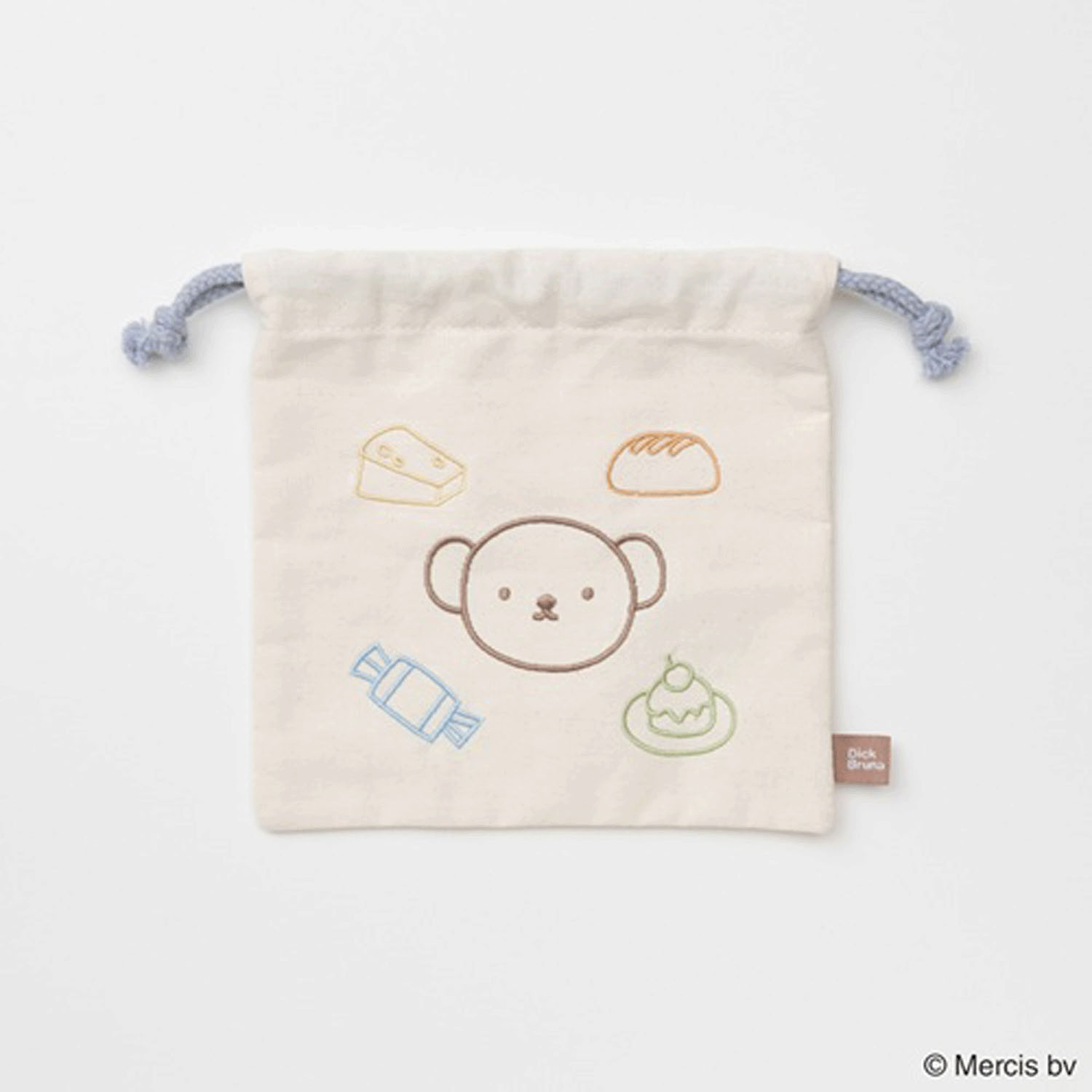 ブルーナ カラフルライン 巾着 ボリス