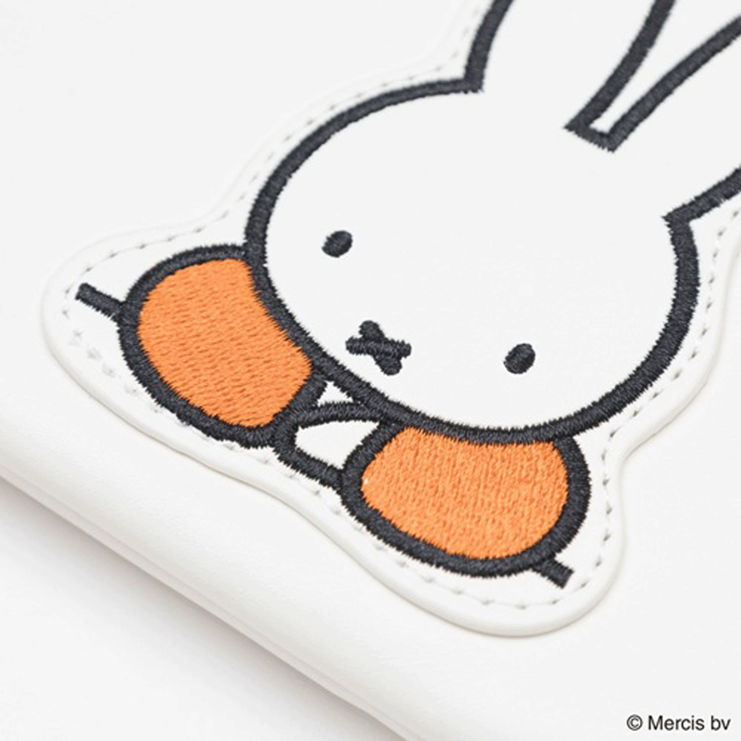 ミッフィーパッチ ミニフラットポーチ ブルーナレッド - 画像4