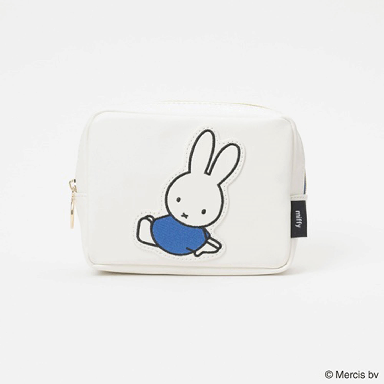 ミッフィーパッチ スクエアポーチ ブルーナブルー