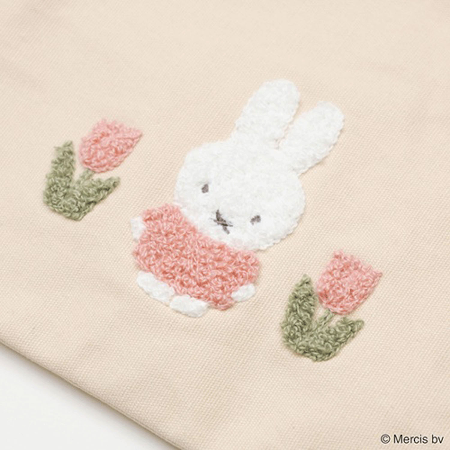 ミッフィー レッド＆ピンク スクエアポーチ チューリップ - 画像5