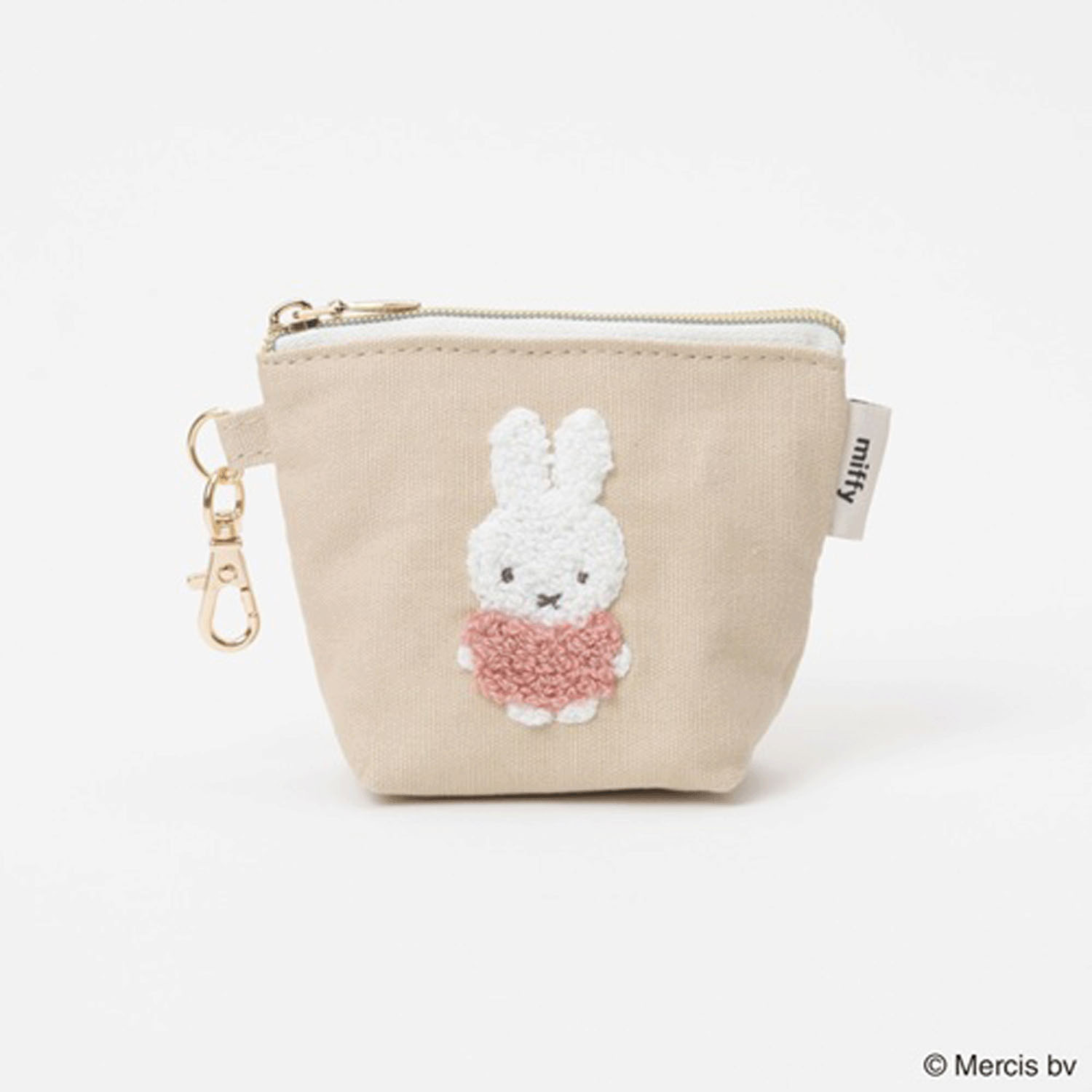 ミッフィー レッド＆ピンク マイクロミニ台形ポーチ チューリップ