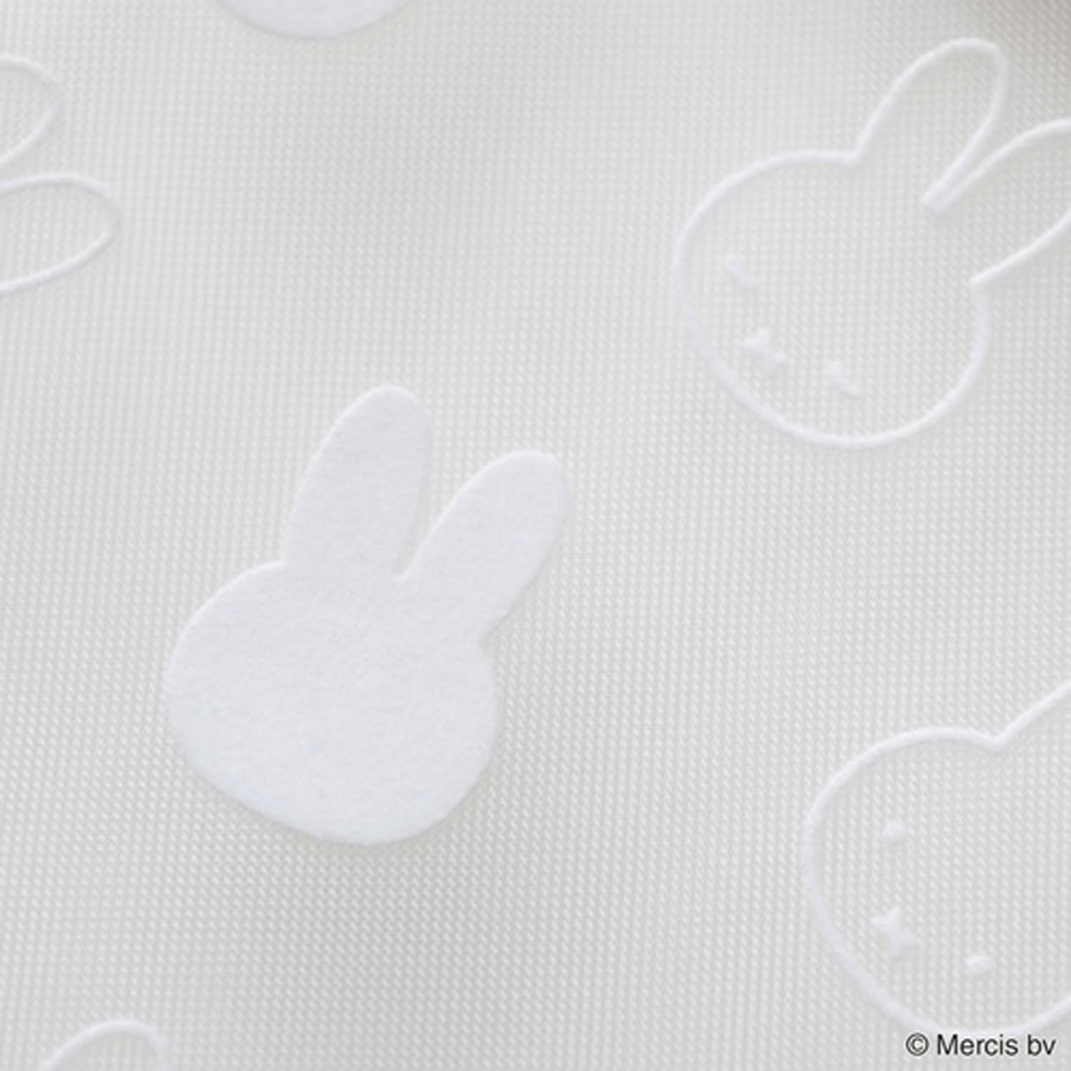 ミッフィー フロッキー フラットポーチ ホワイト - 画像3