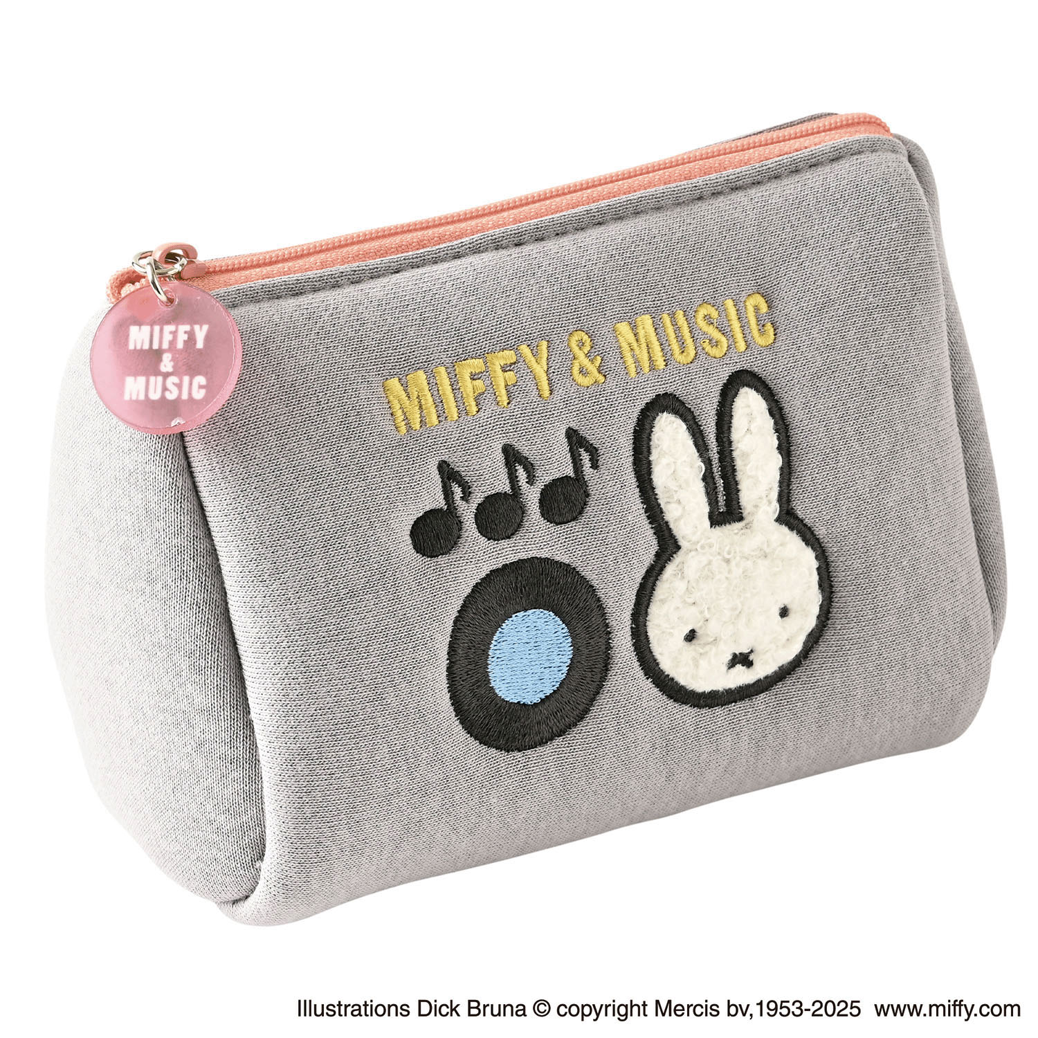 ミッフィー ポーチ グレー MIFFY＆MUSIC