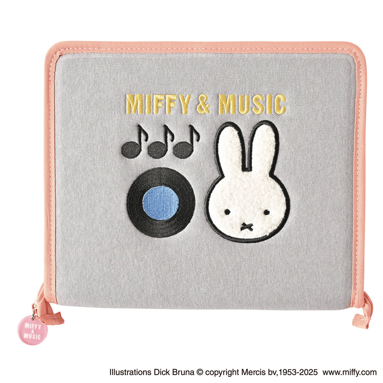 ミッフィー ステーショナリーケース グレー MIFFY＆MUSIC