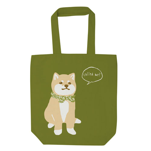 トートバッグ まめしばカーキ