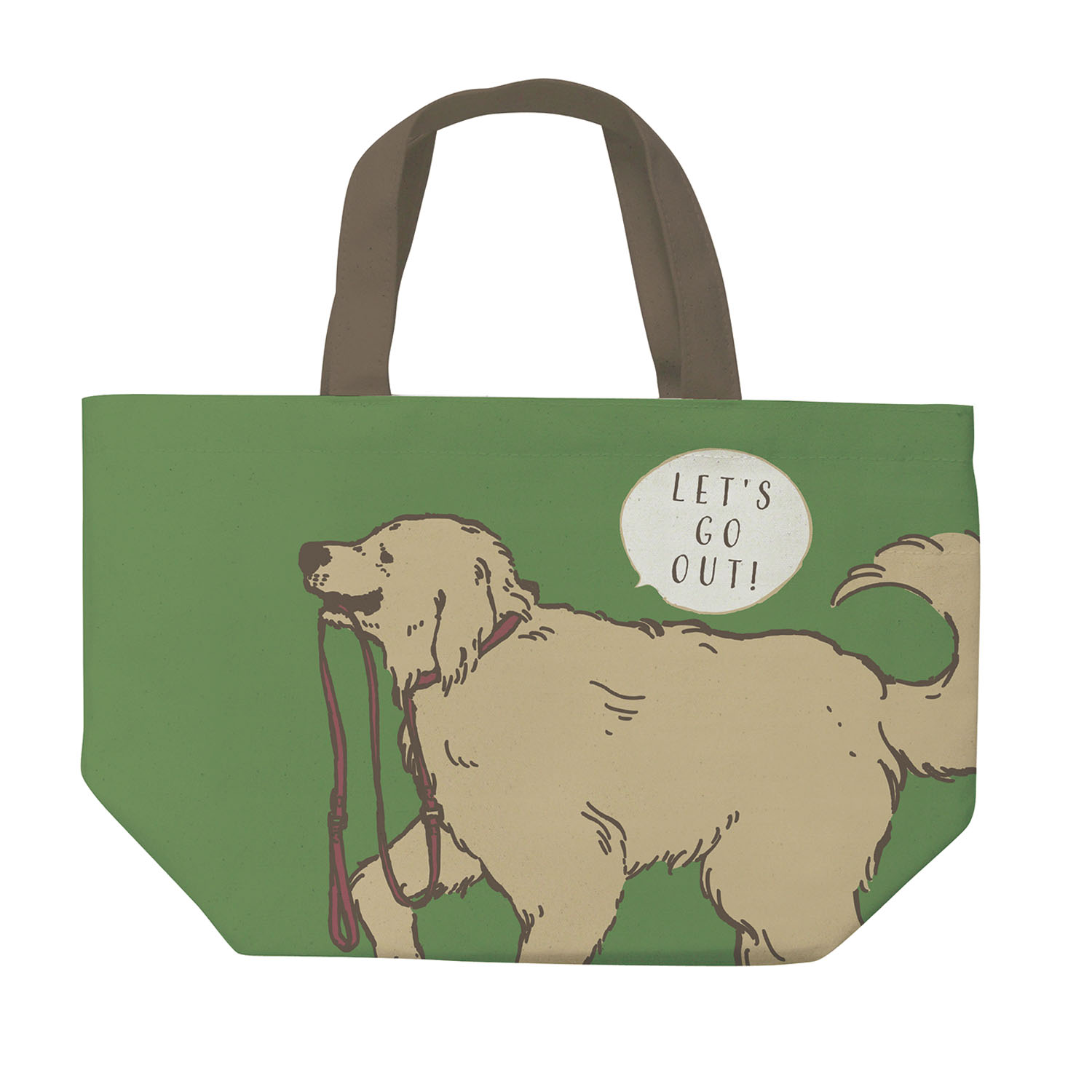 ミニトートバッグ モモとお散歩